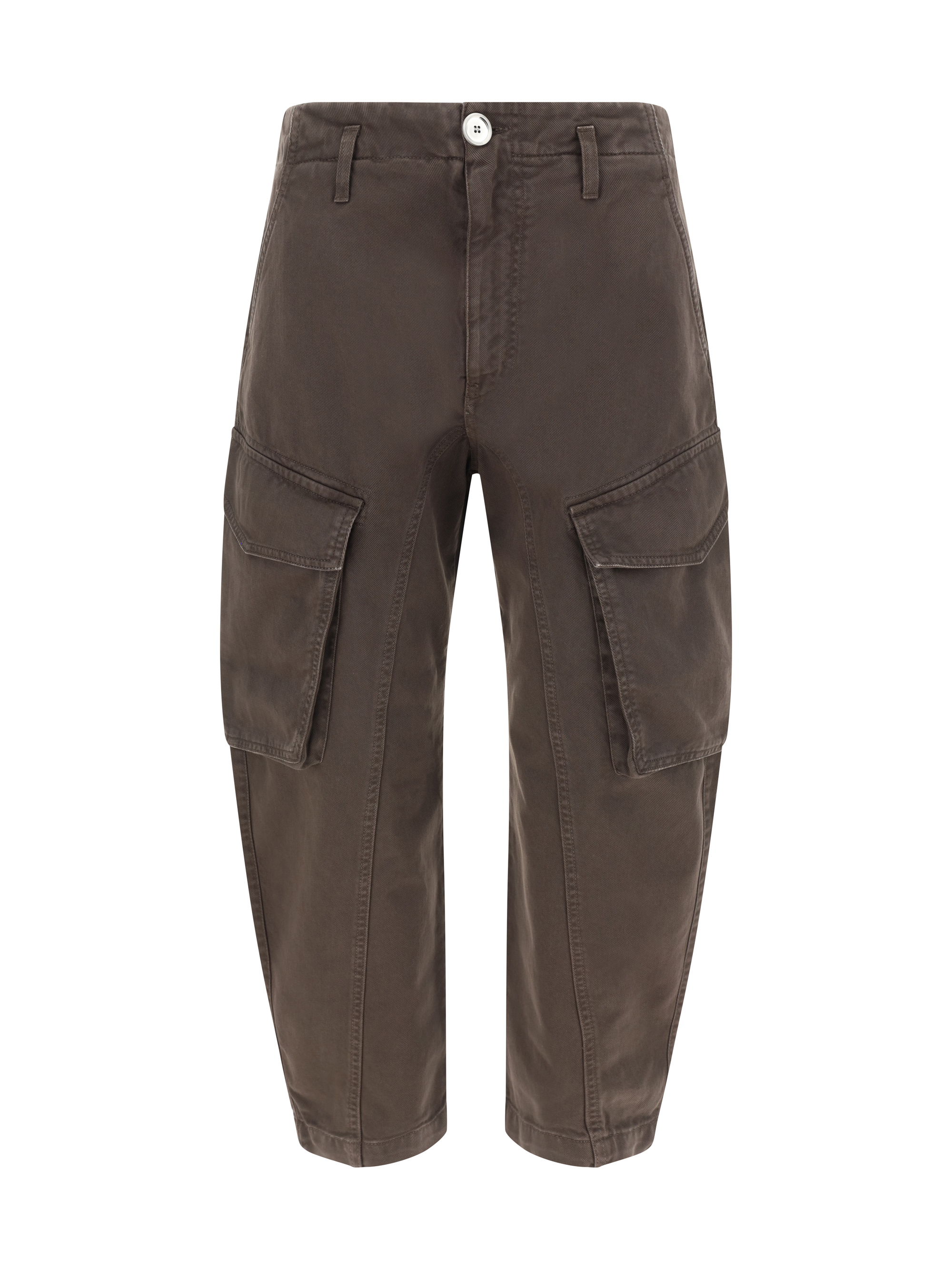 Shop Pinko Denim Pants In Marrone - Caffe'