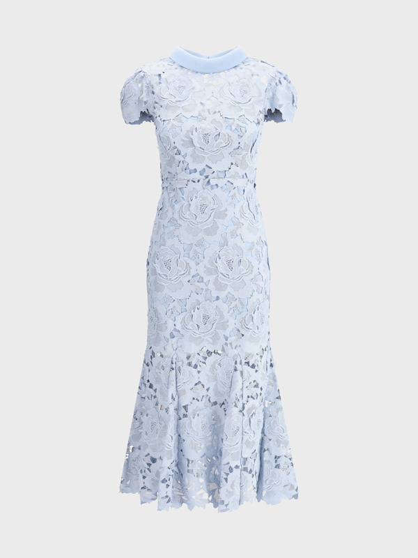 floral lace Midi Dress