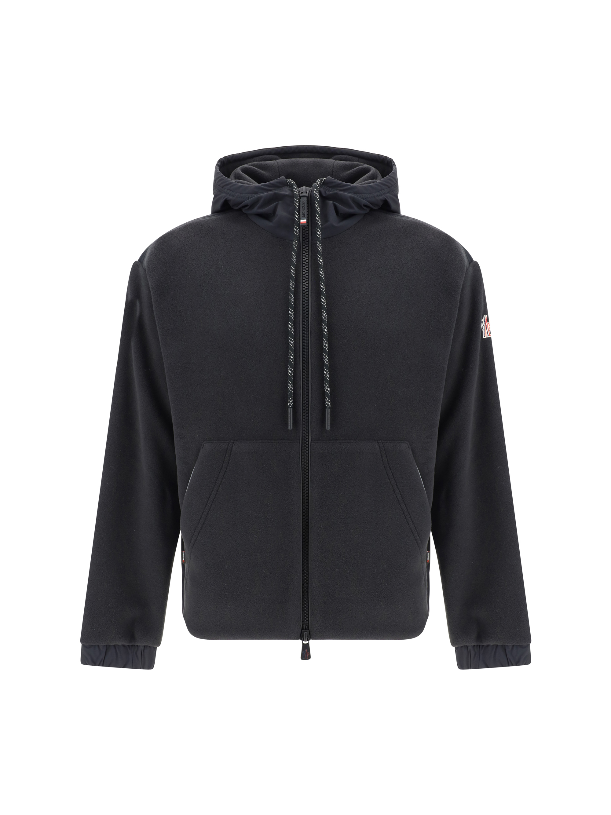 Moncler Hooded Sweatshirt In Black