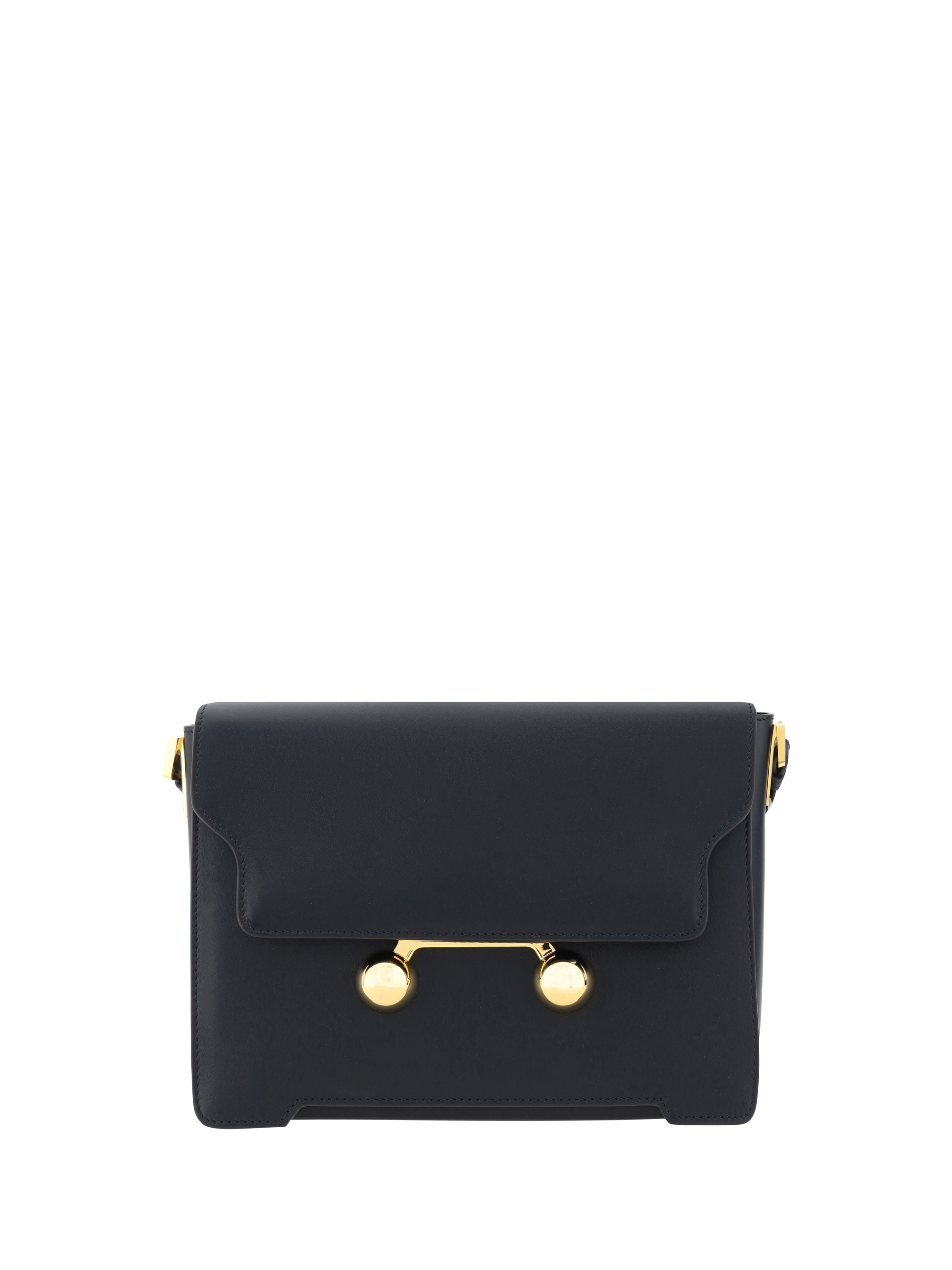 Shop Marni Trunkaroo Medium Shoulder Bag In Black