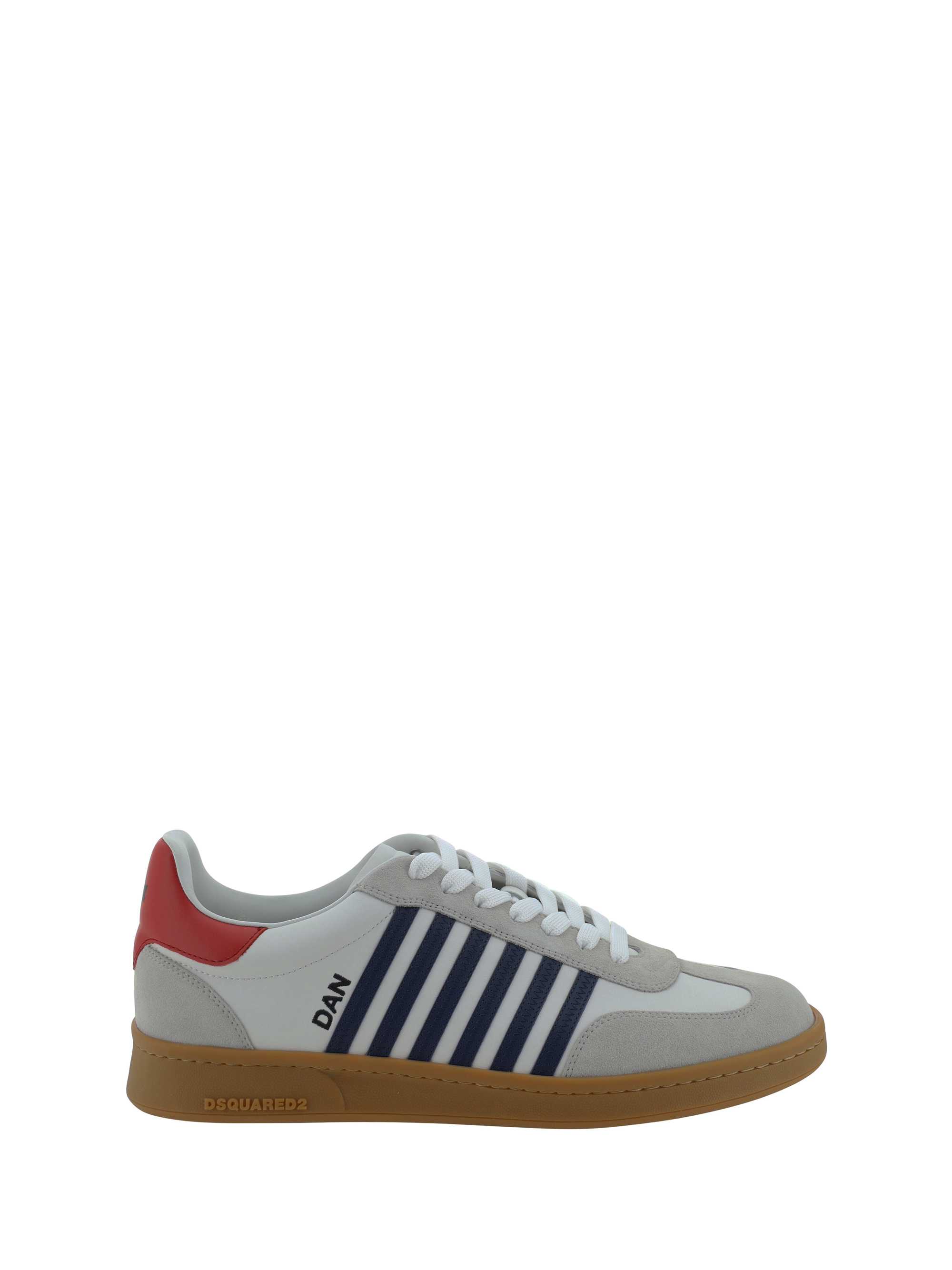 Shop Dsquared2 Sneakers In Bianco+blu+rosso