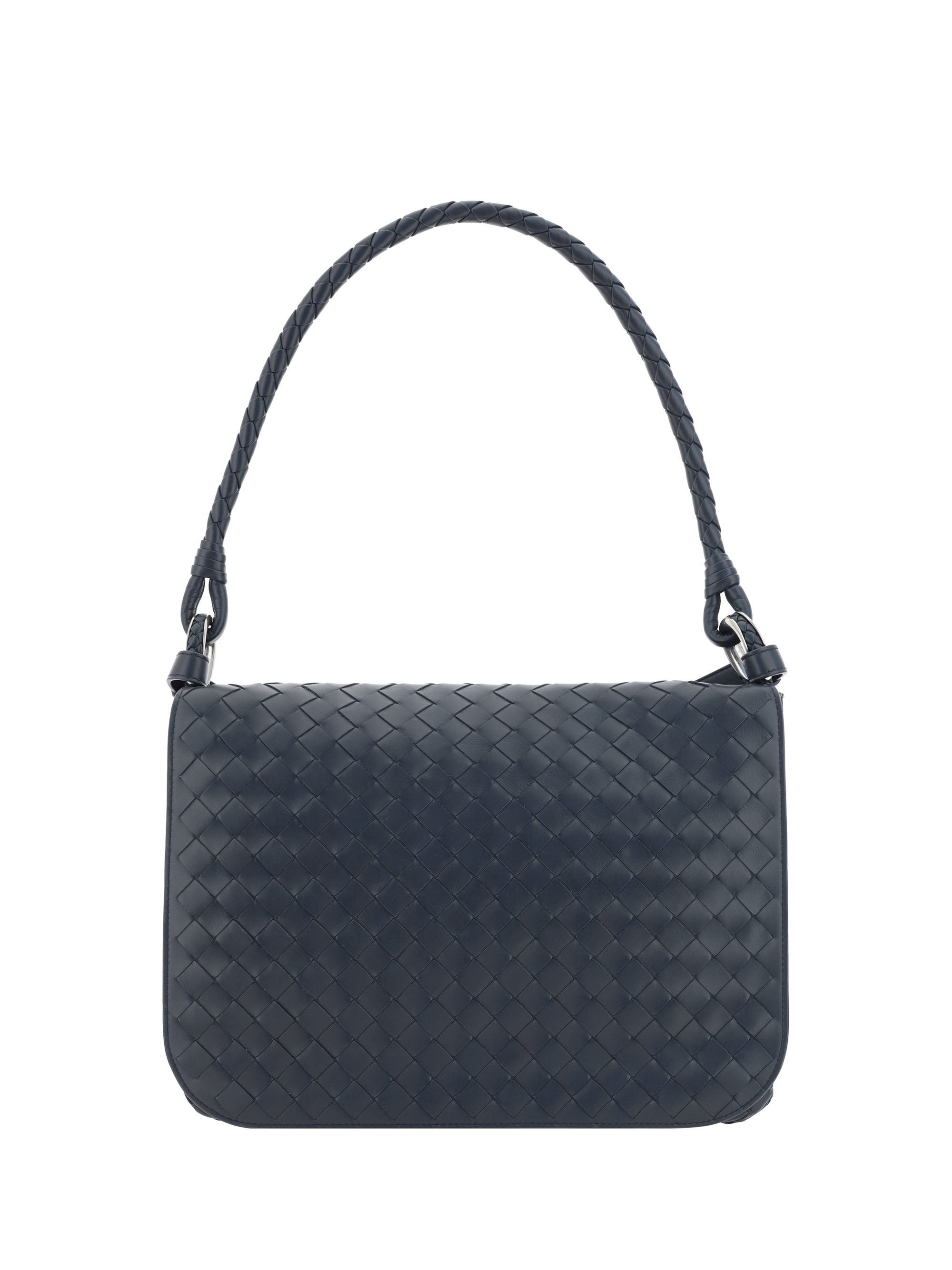 Shop Bottega Veneta Shoulder Bag In Shadow N-vintage Sil