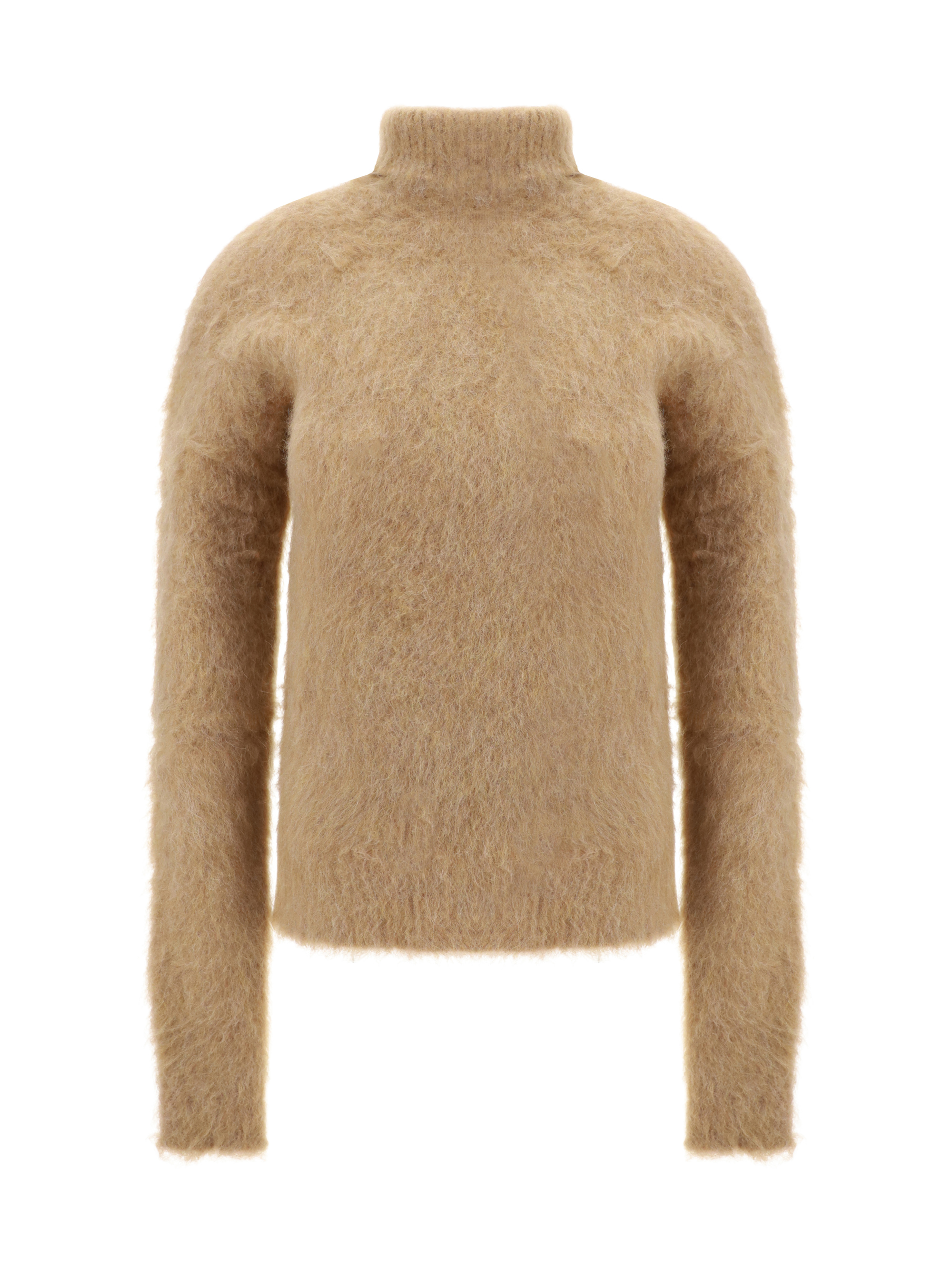 Shop Max Mara Sportmax Elgar Turtleneck Sweater In Cameo Rose