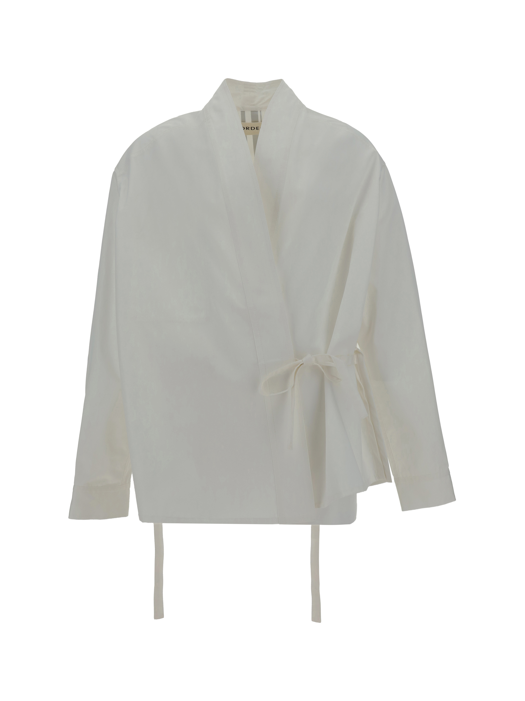 Shop Mordecai Kimono Shirt In Off White