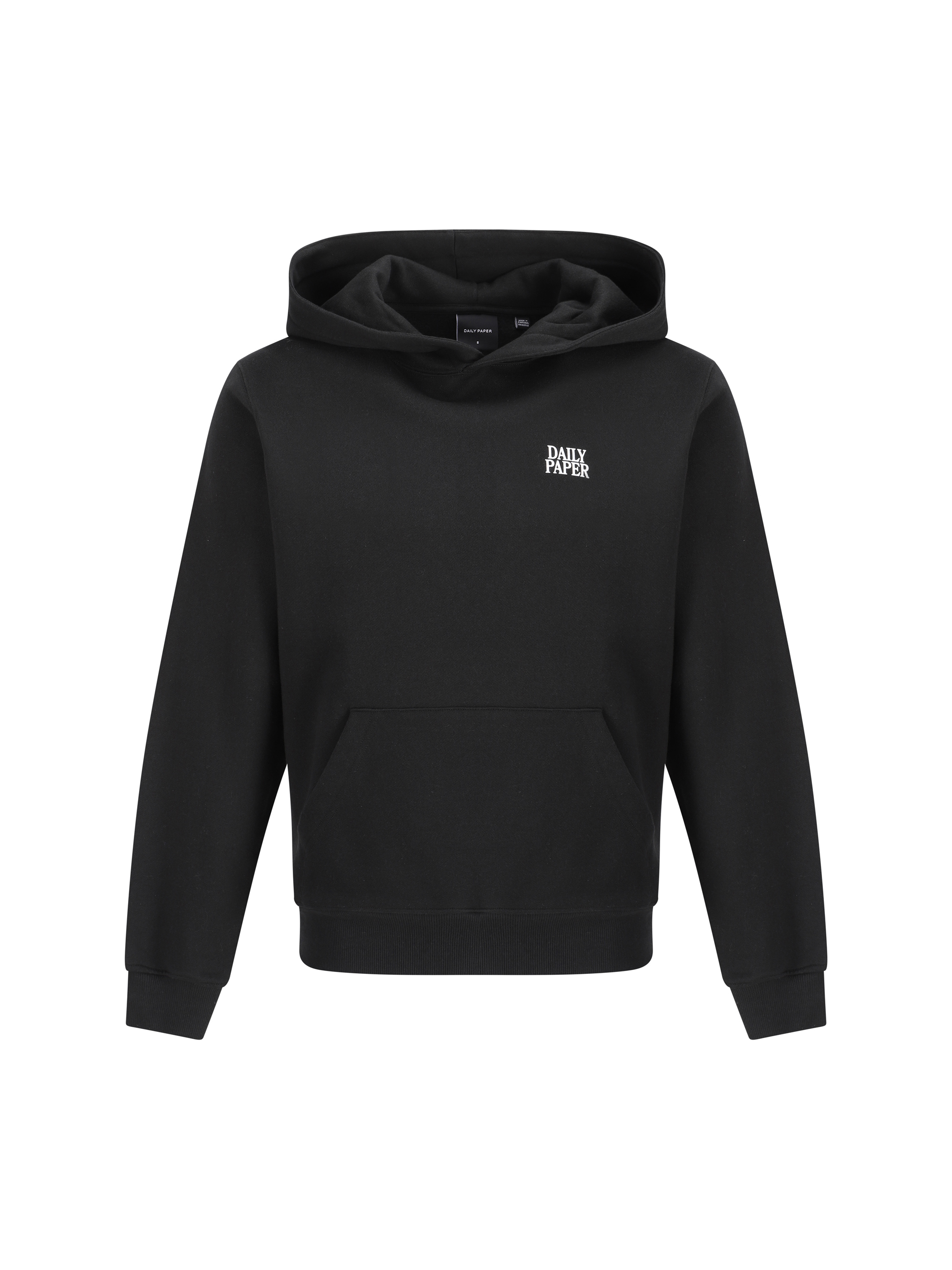 Shop Daily Paper Smoothie Hoodie In Jet Black