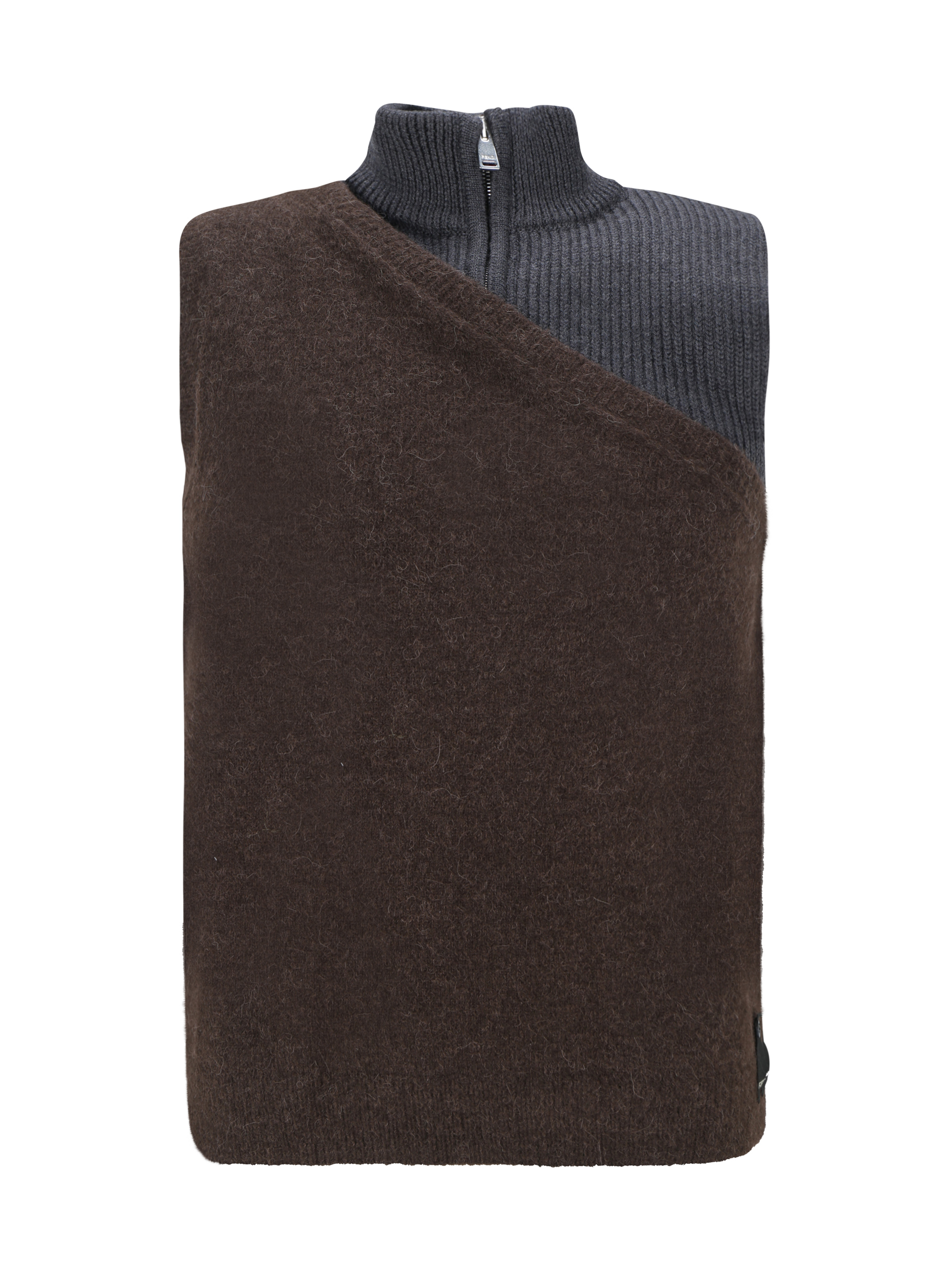 Fendi Sweater In Cordovan/peltro