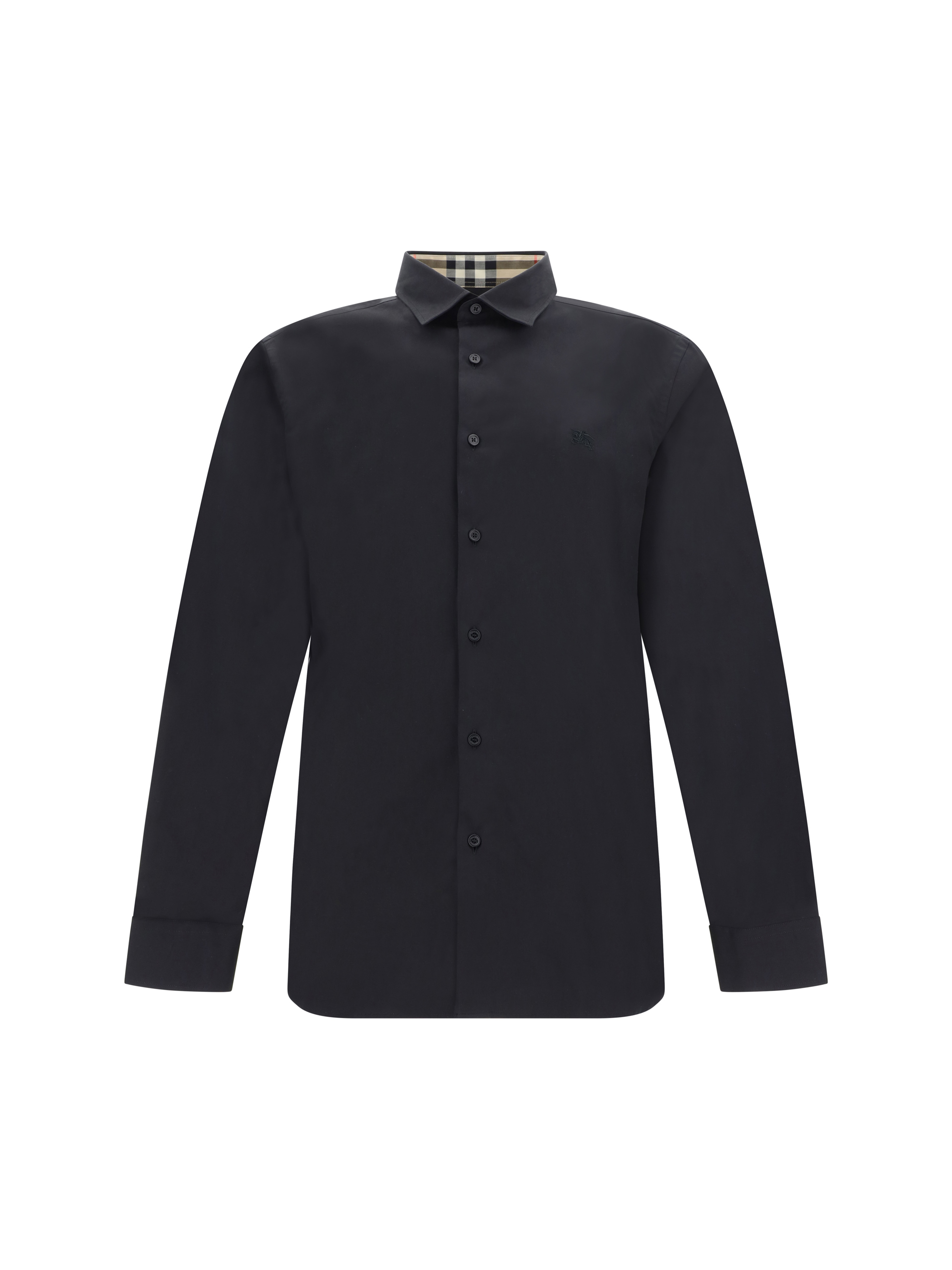 Shop Burberry Sherfield Casual Shirts In Black