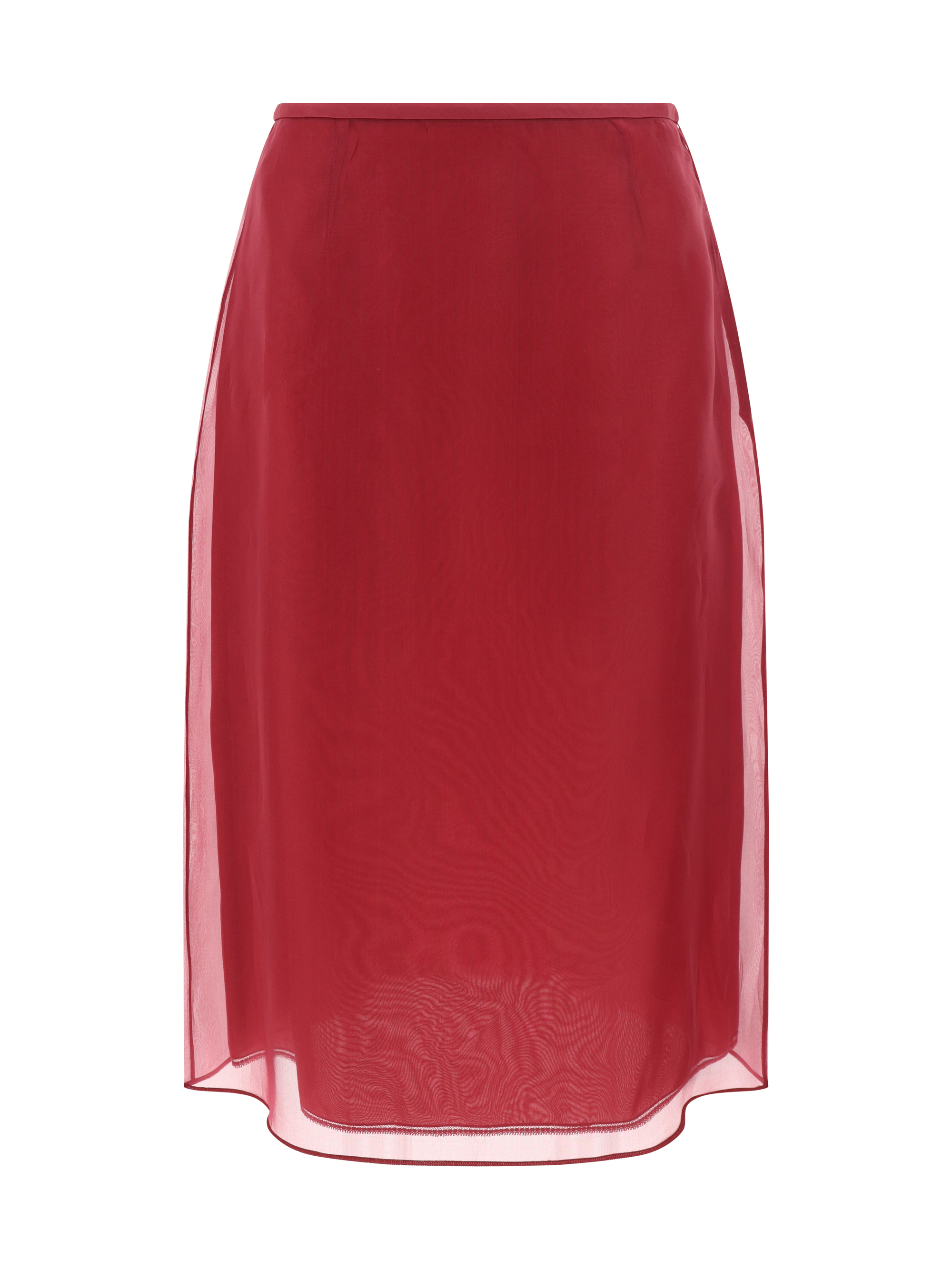 Shop Prada Skirt In Amarena