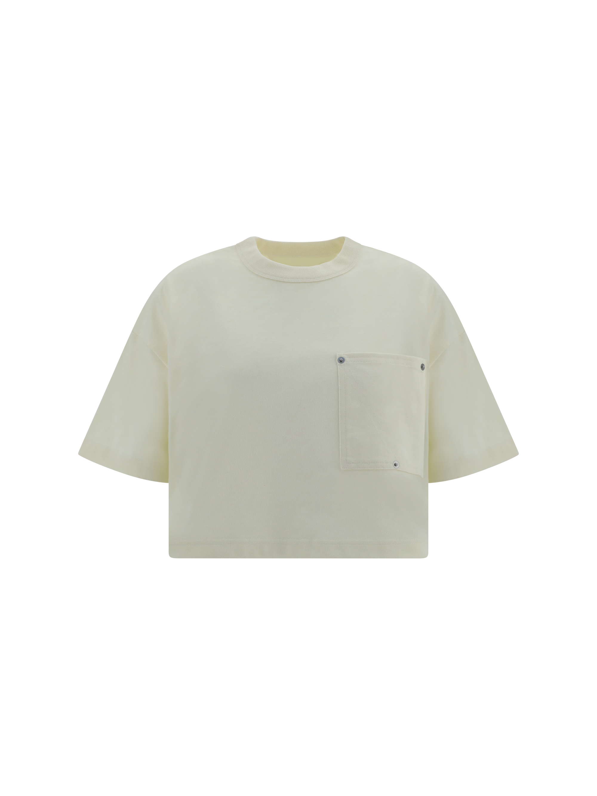 Shop Bottega Veneta T-shirt In Chalk