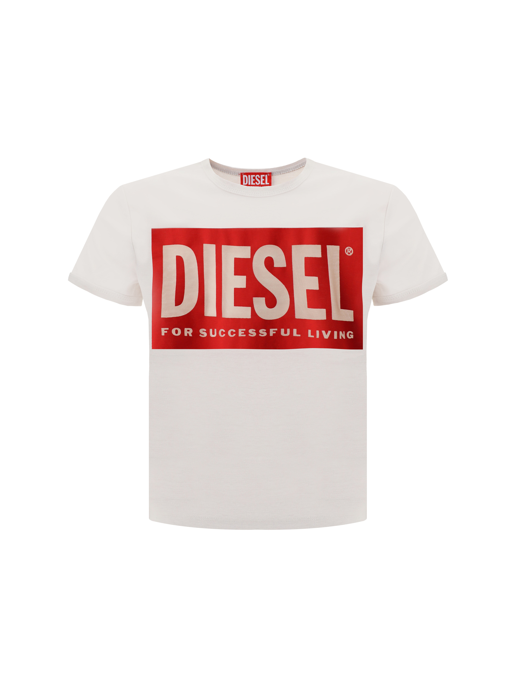 Shop Diesel T-shirt In White