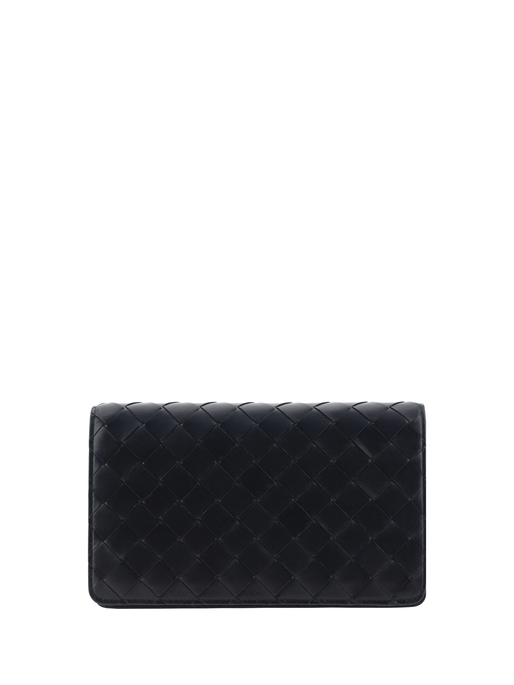 Shop Bottega Veneta Clutch Bag In Black-gold