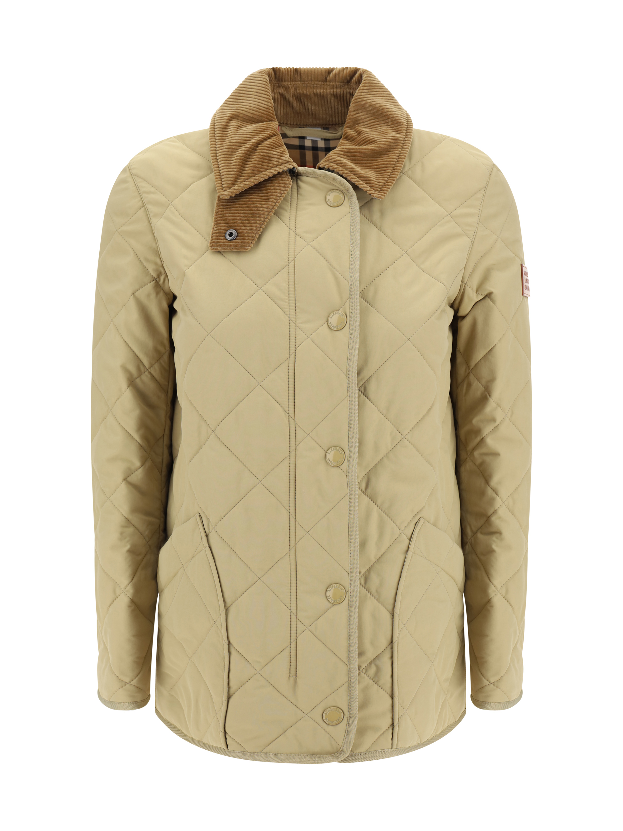 Shop Burberry Jacket In Honey