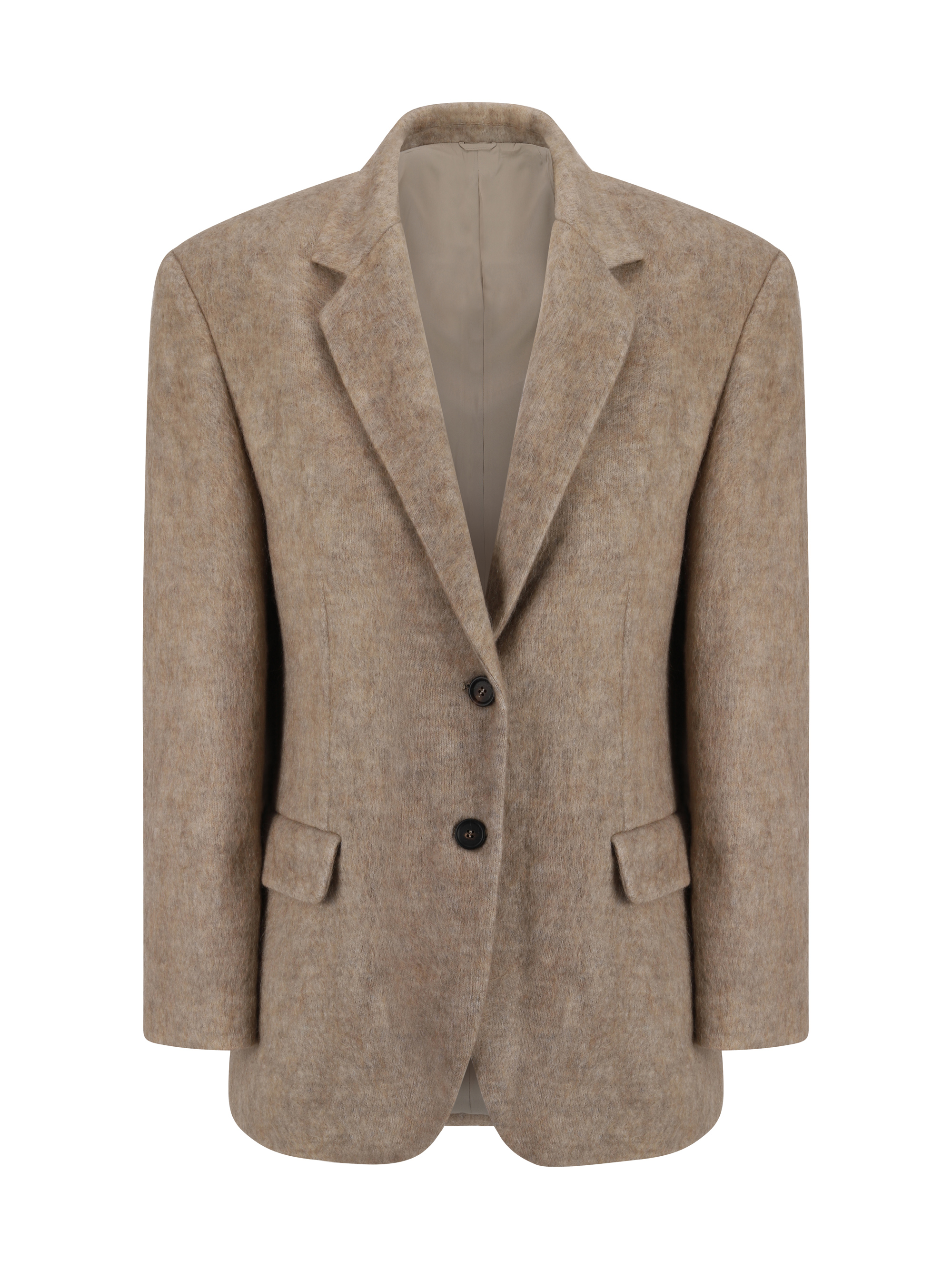 Shop Brunello Cucinelli Blazer Jacket In Brown Caldo+ciottolo