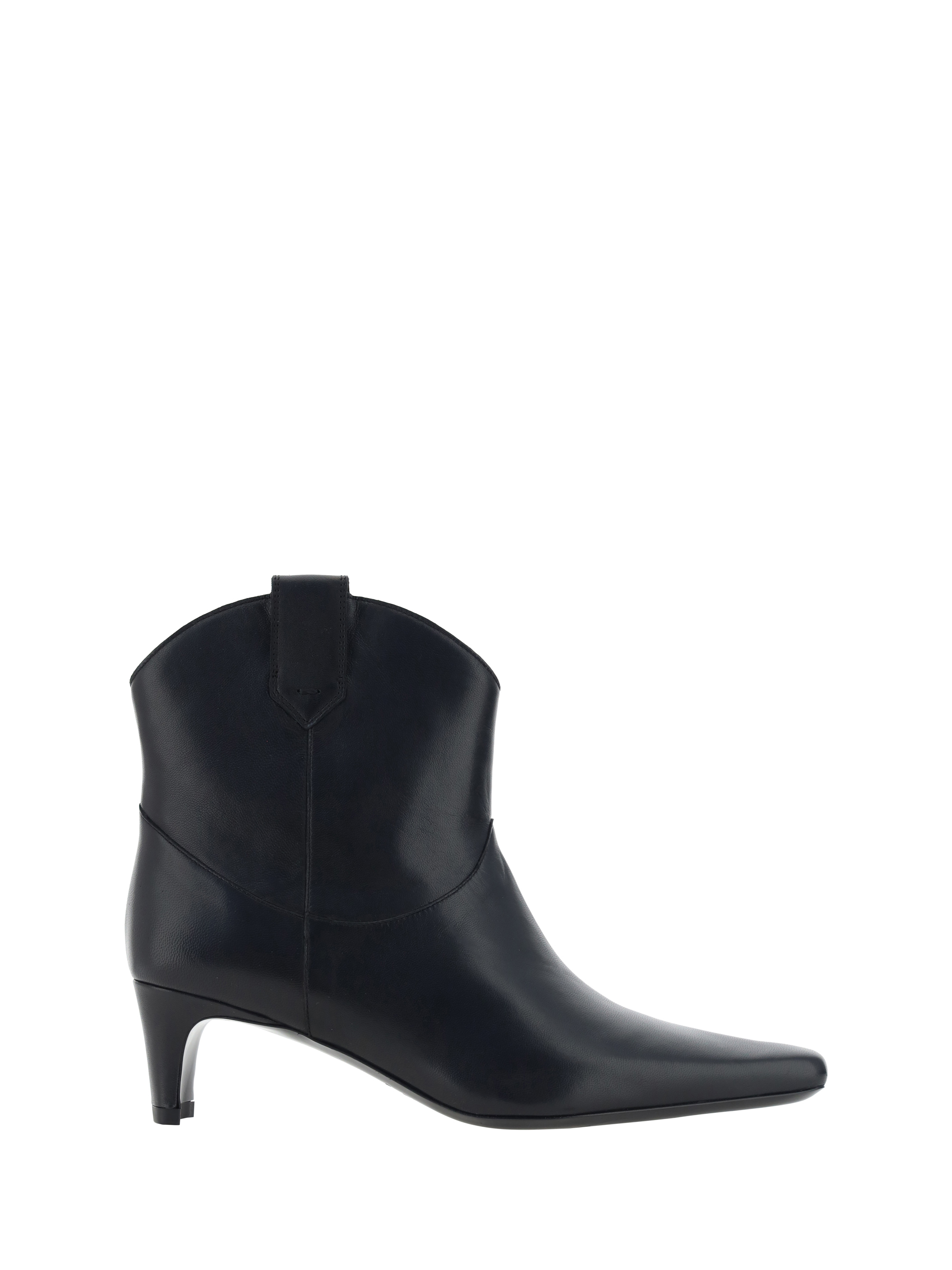 Shop Staud Western Wally Ankle Boots In Black