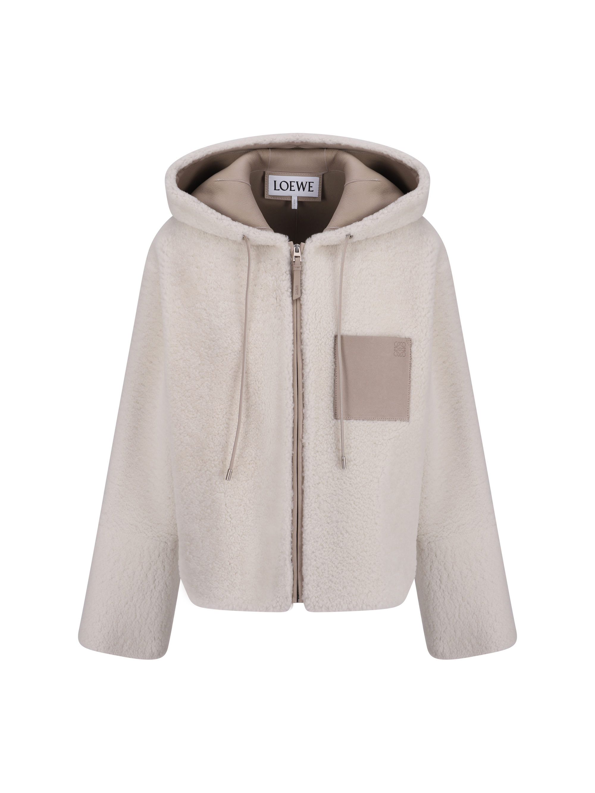 Shop Loewe Jacket In Light Grey/white