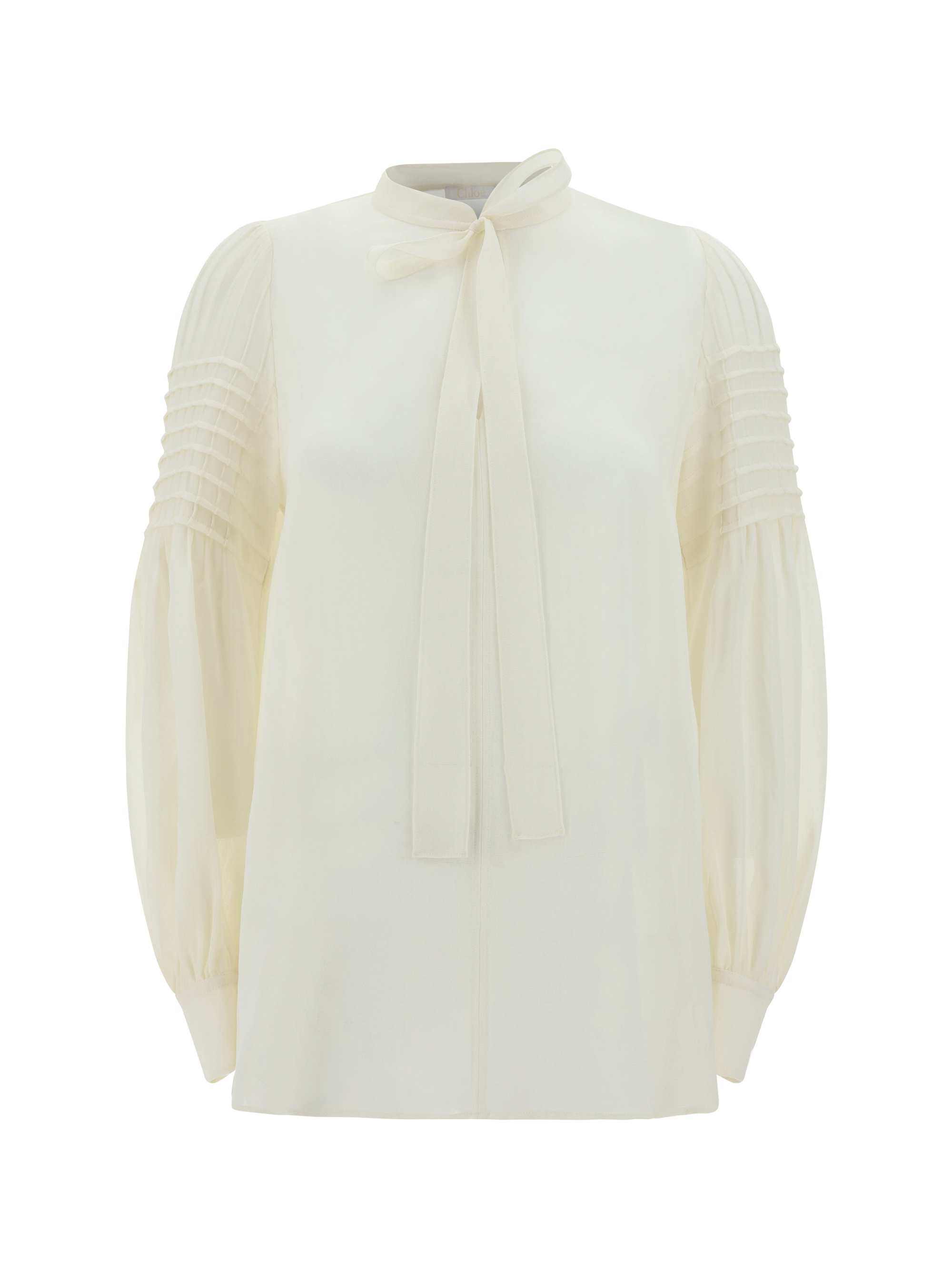 Shop Chloé Blousa Shirt In White