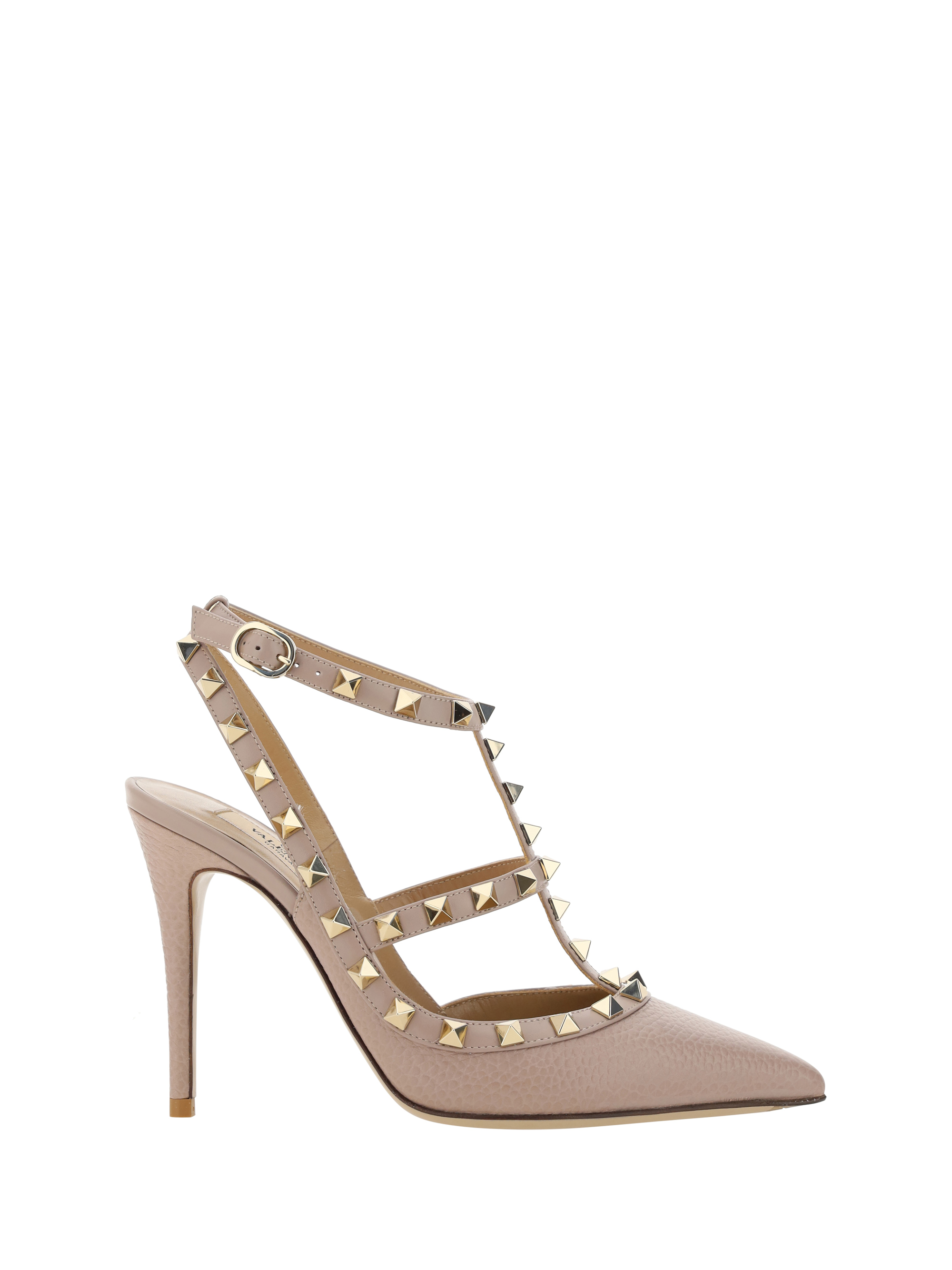 Shop Valentino Garavani Rockstud Pumps In Poudre