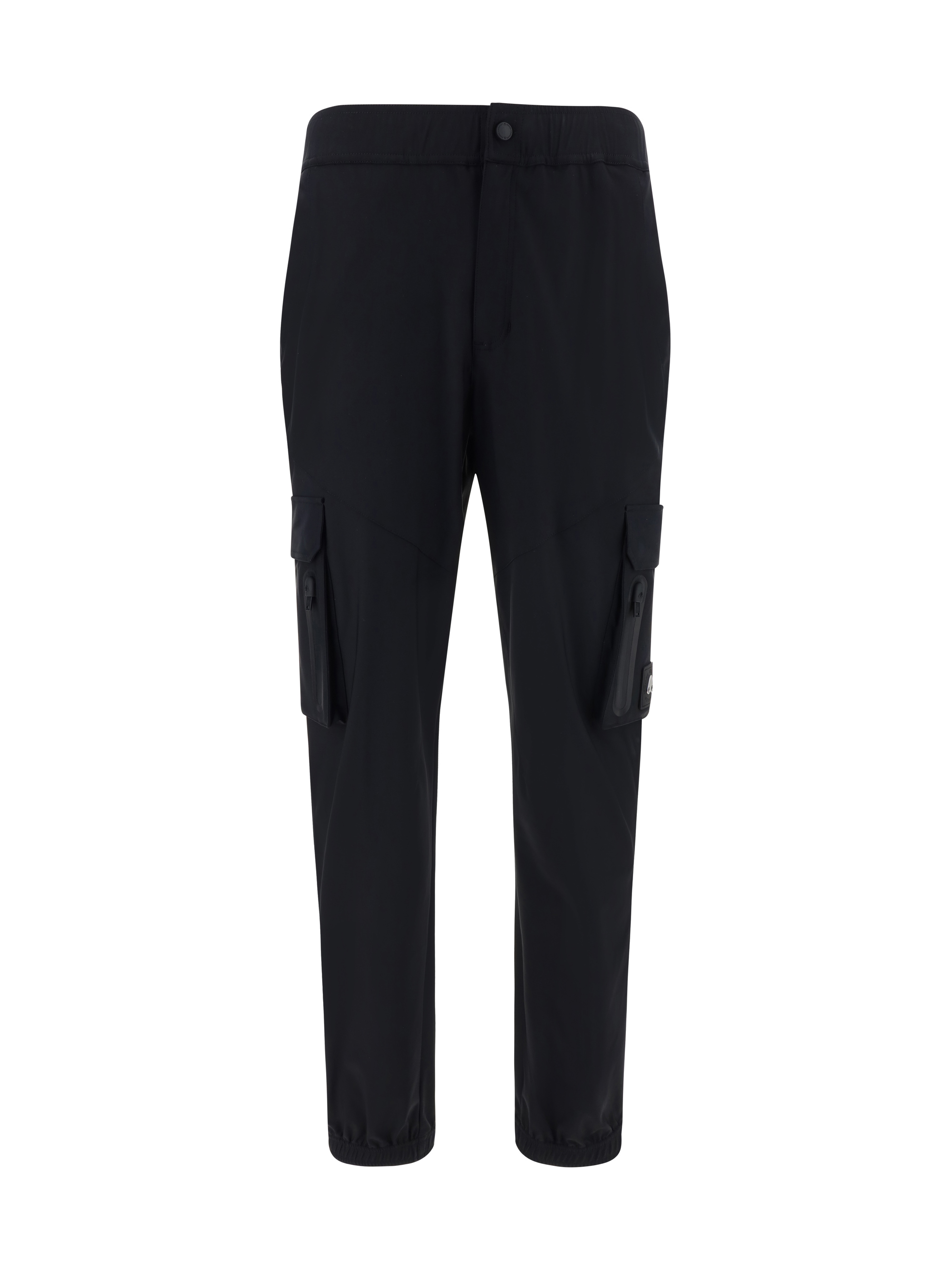 Mauro Stretch Cotton Twill Cuffed Cargo Jogger Pants in Burnt