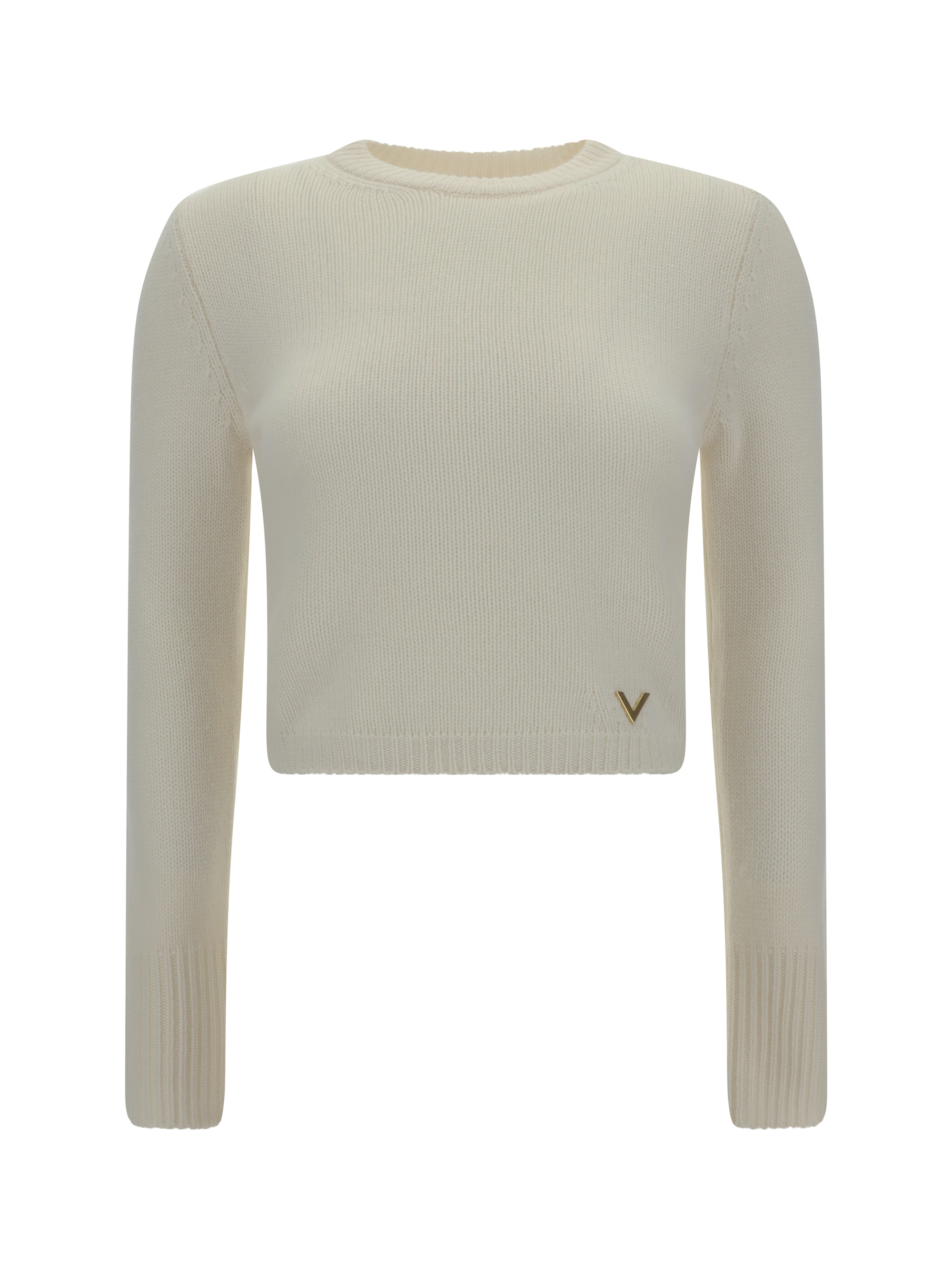 Shop Valentino Pap Sweater In Avorio