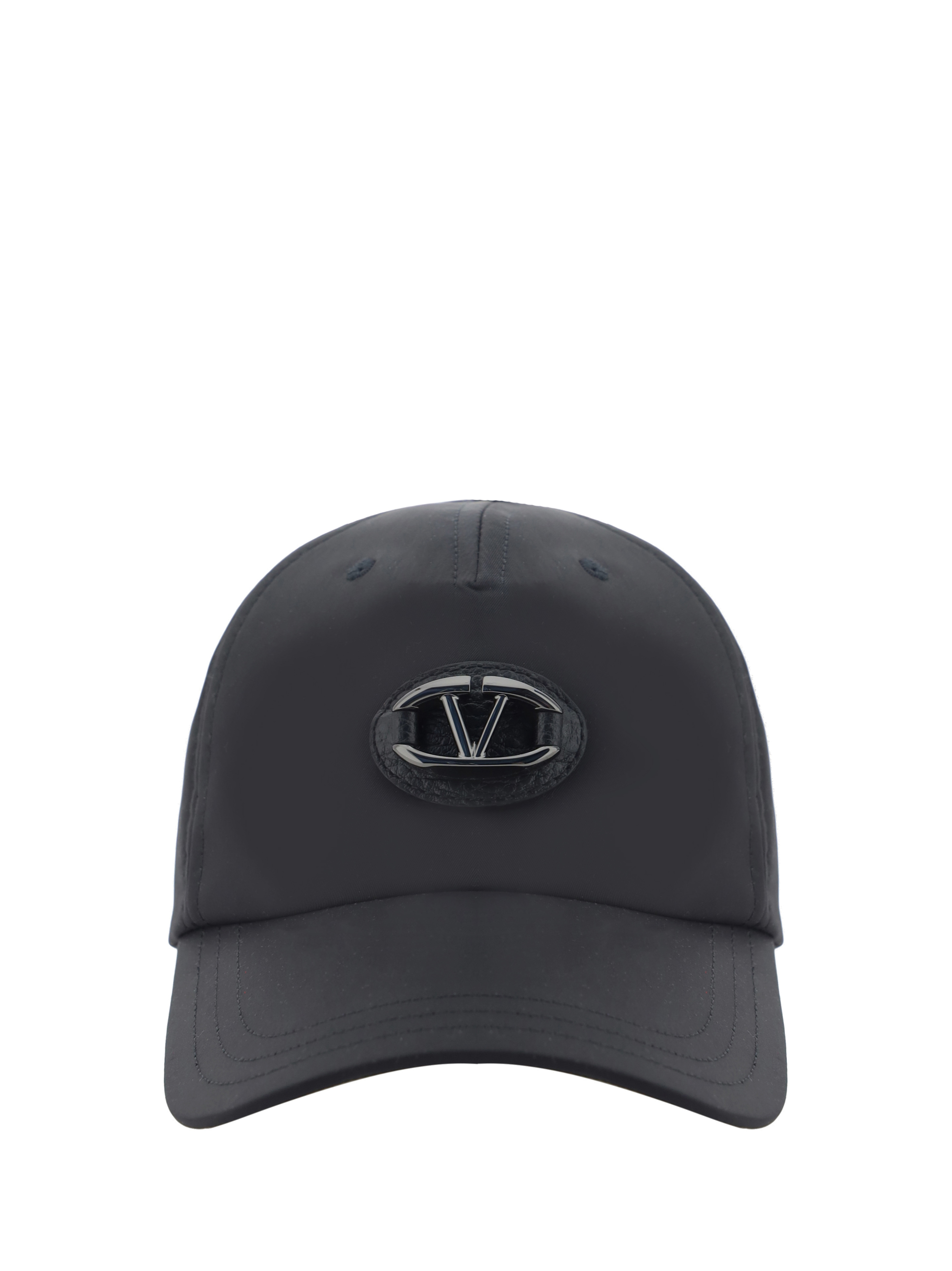 Shop Valentino Baseball Hat In Nero/rutenio