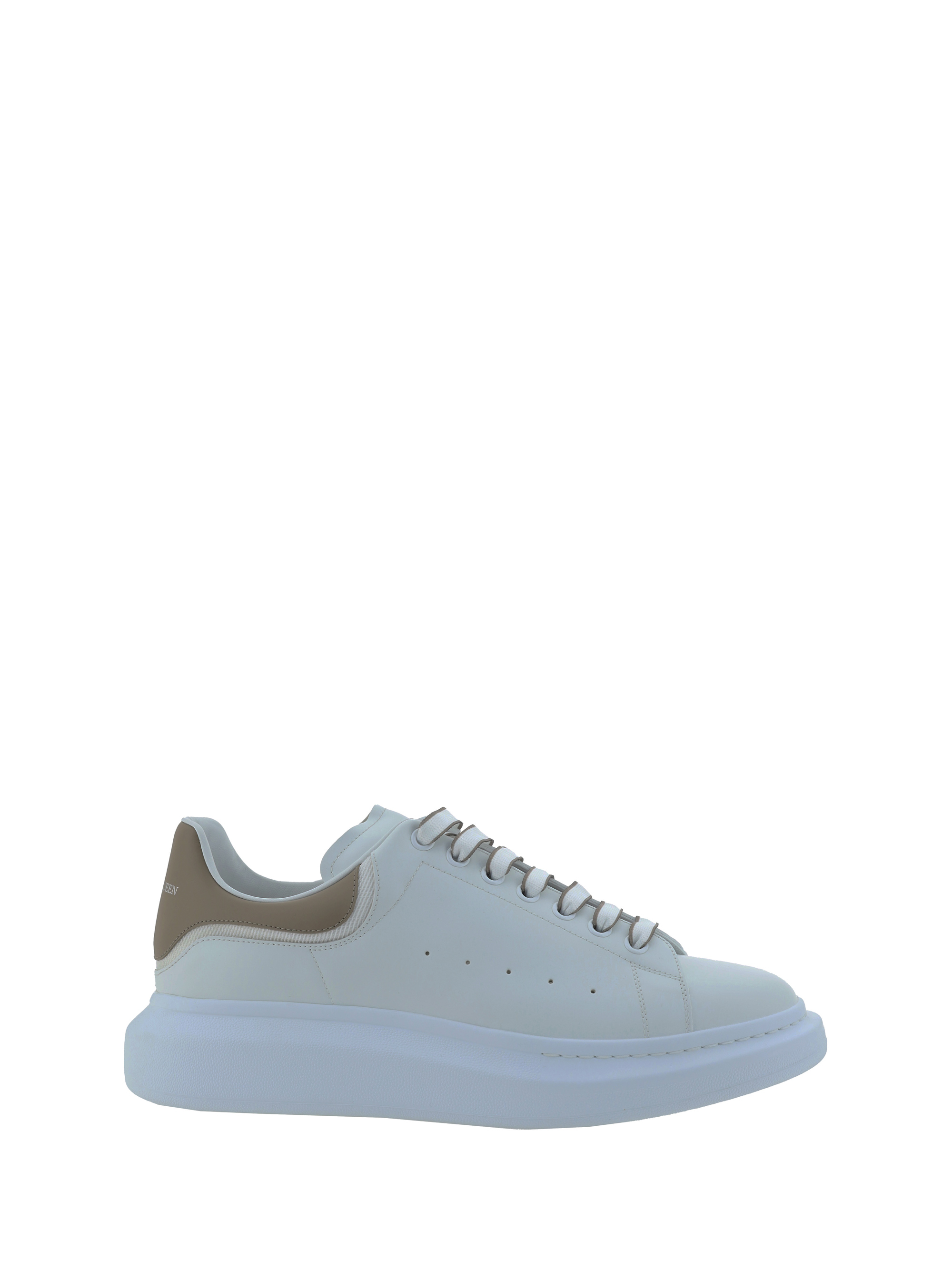 Shop Alexander Mcqueen Sneakers In White/stone