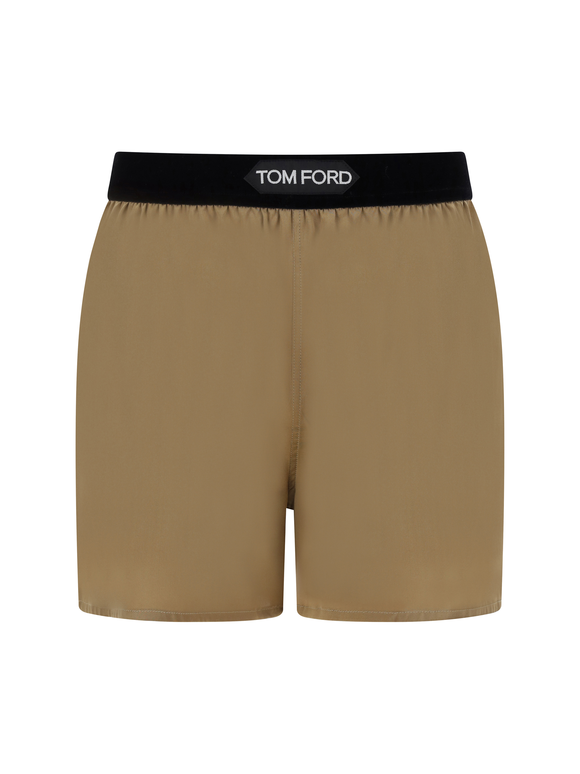 Shop Tom Ford Shorts In Pale Olive