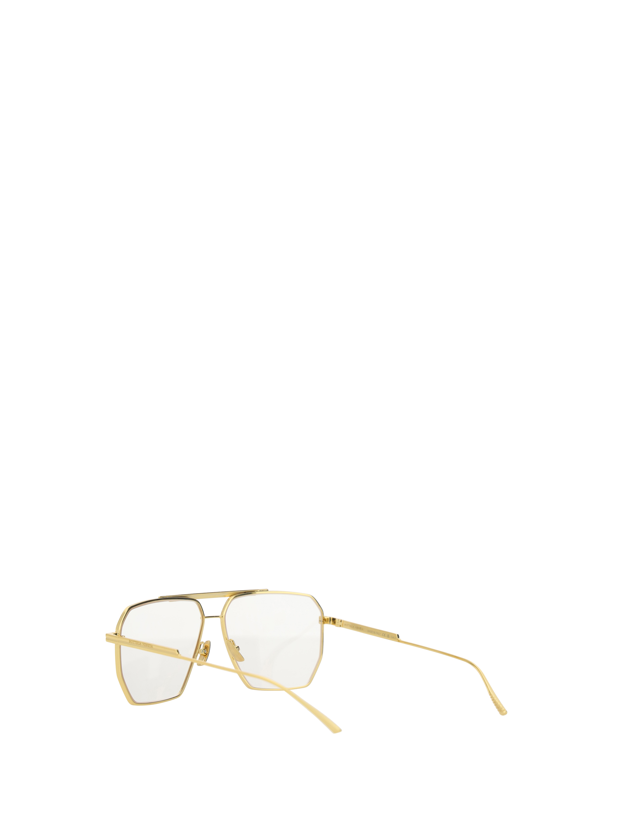 BOTTEGA VENETA SQUARE AVIATOR METAL SUNGLASSES