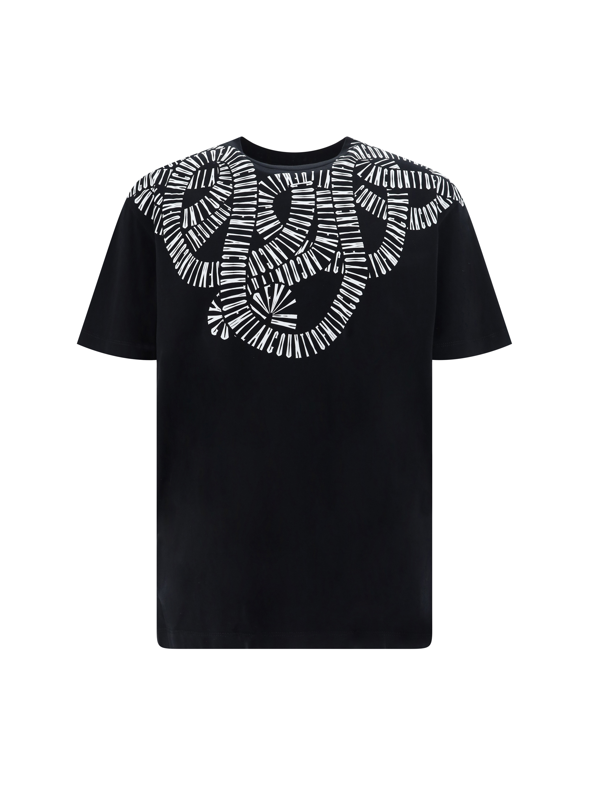 Shop Marcelo Burlon County Of Milan Snake Wings T-shirt In Black White
