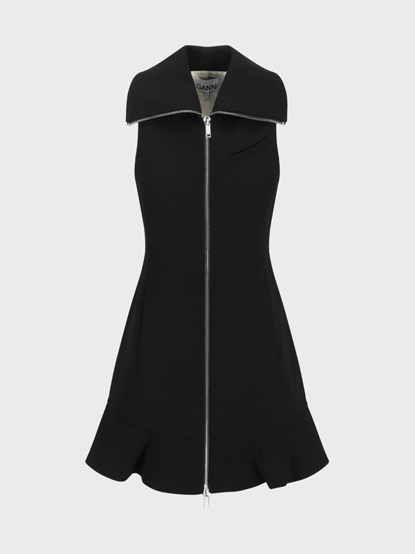 Bonded Crepe Mini Dress