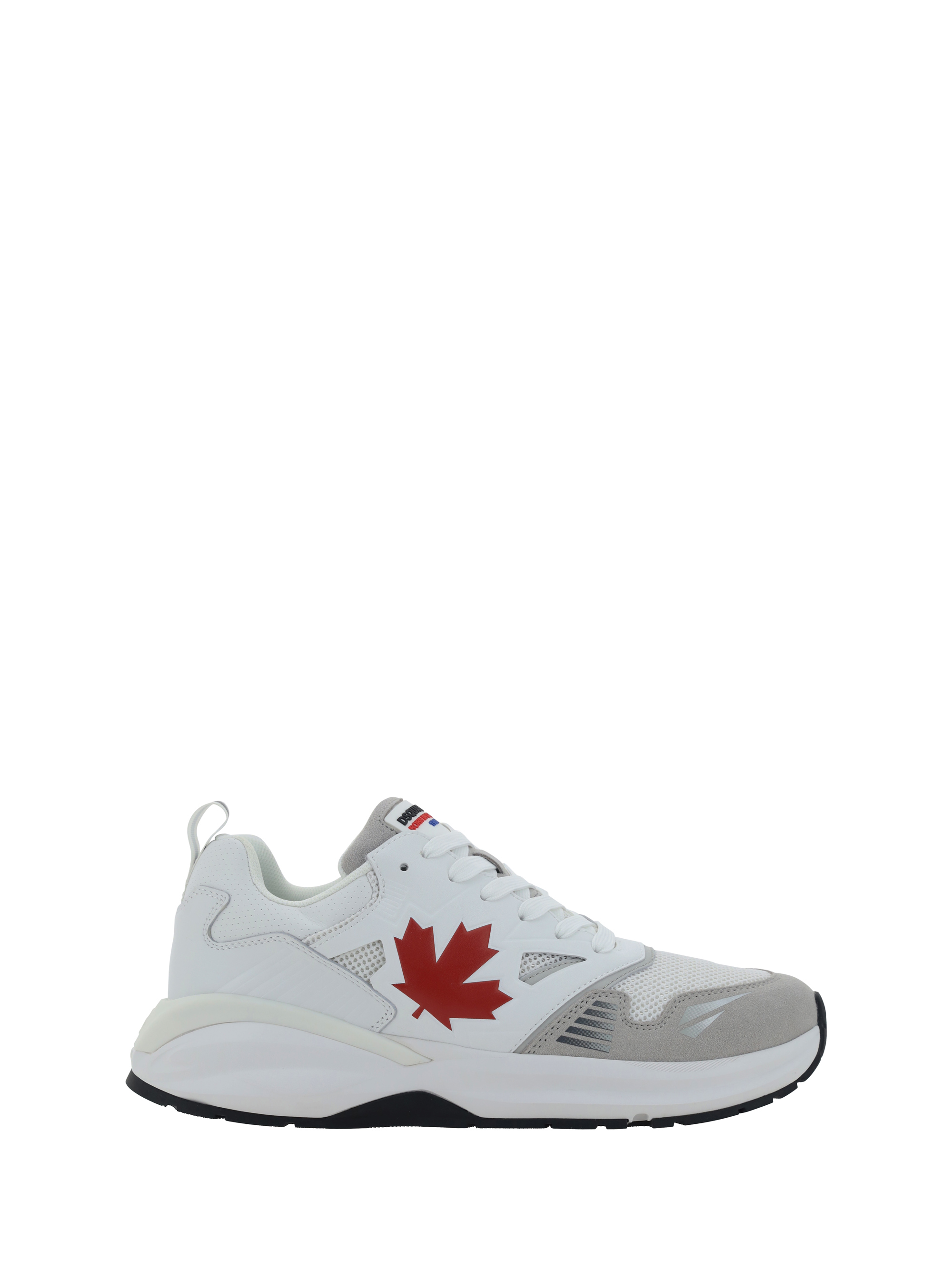 Shop Dsquared2 Sneakers In Bianco+rosso