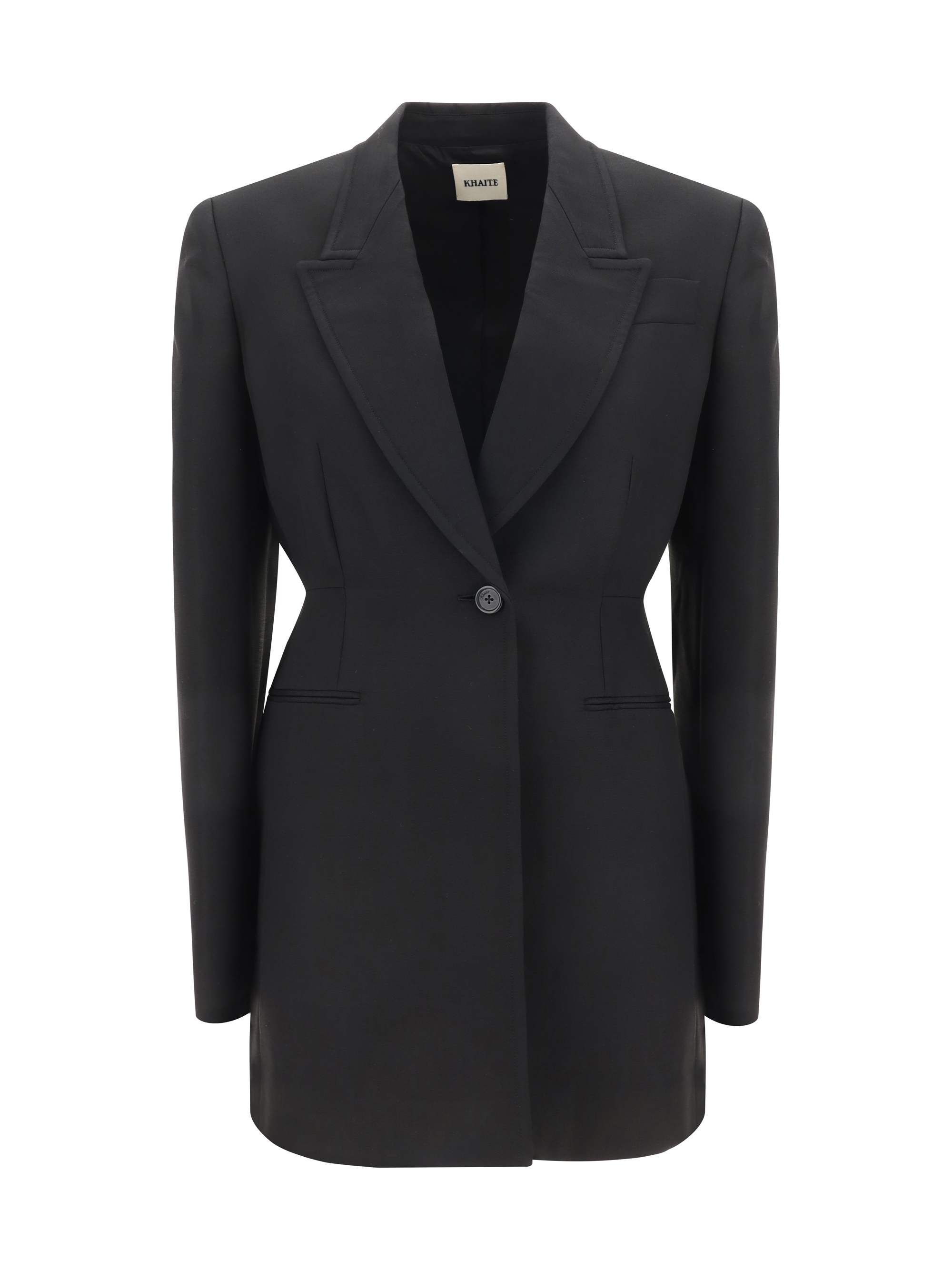 Shop Khaite Beckett Blazer Jacket In Black