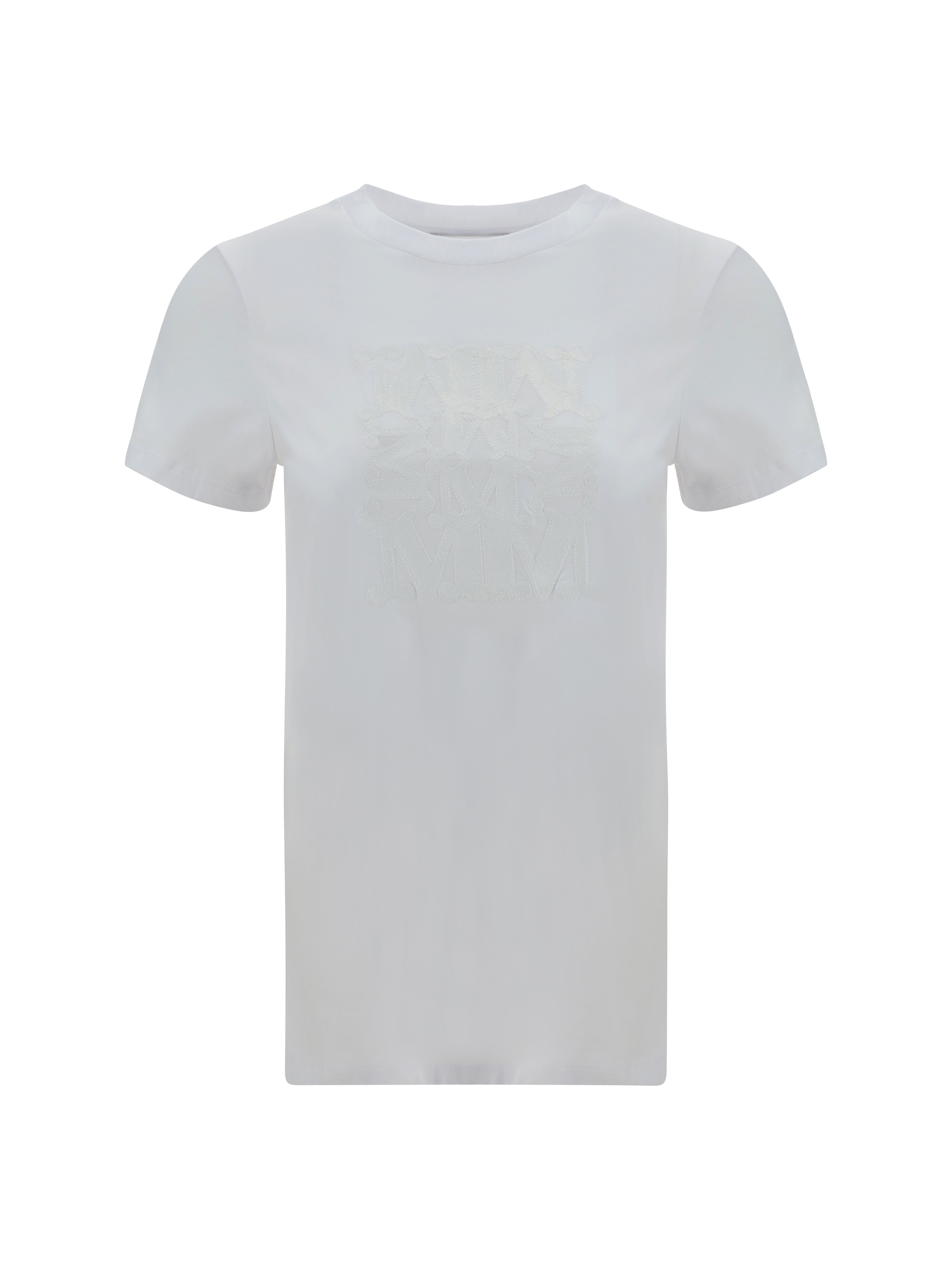 Shop Max Mara Taverna T-shirt In Bianco Ottico