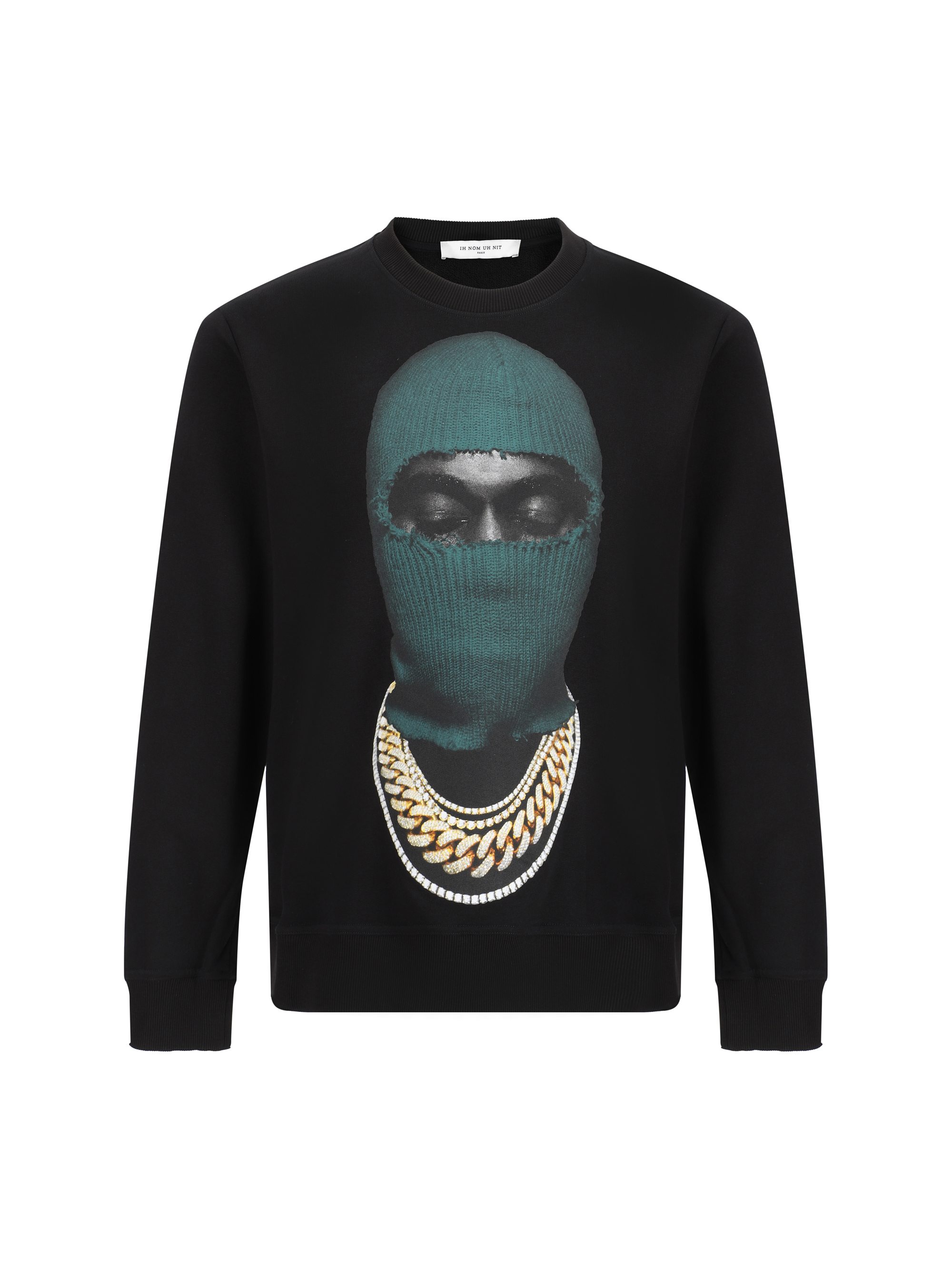 Shop Ih Nom Uh Nit Mask20 Green Sweatshirt In Black