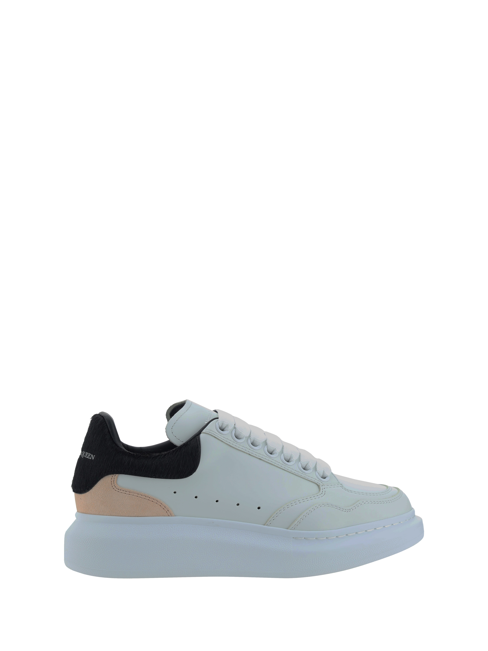 Shop Alexander Mcqueen Sneakers In White/black/blush