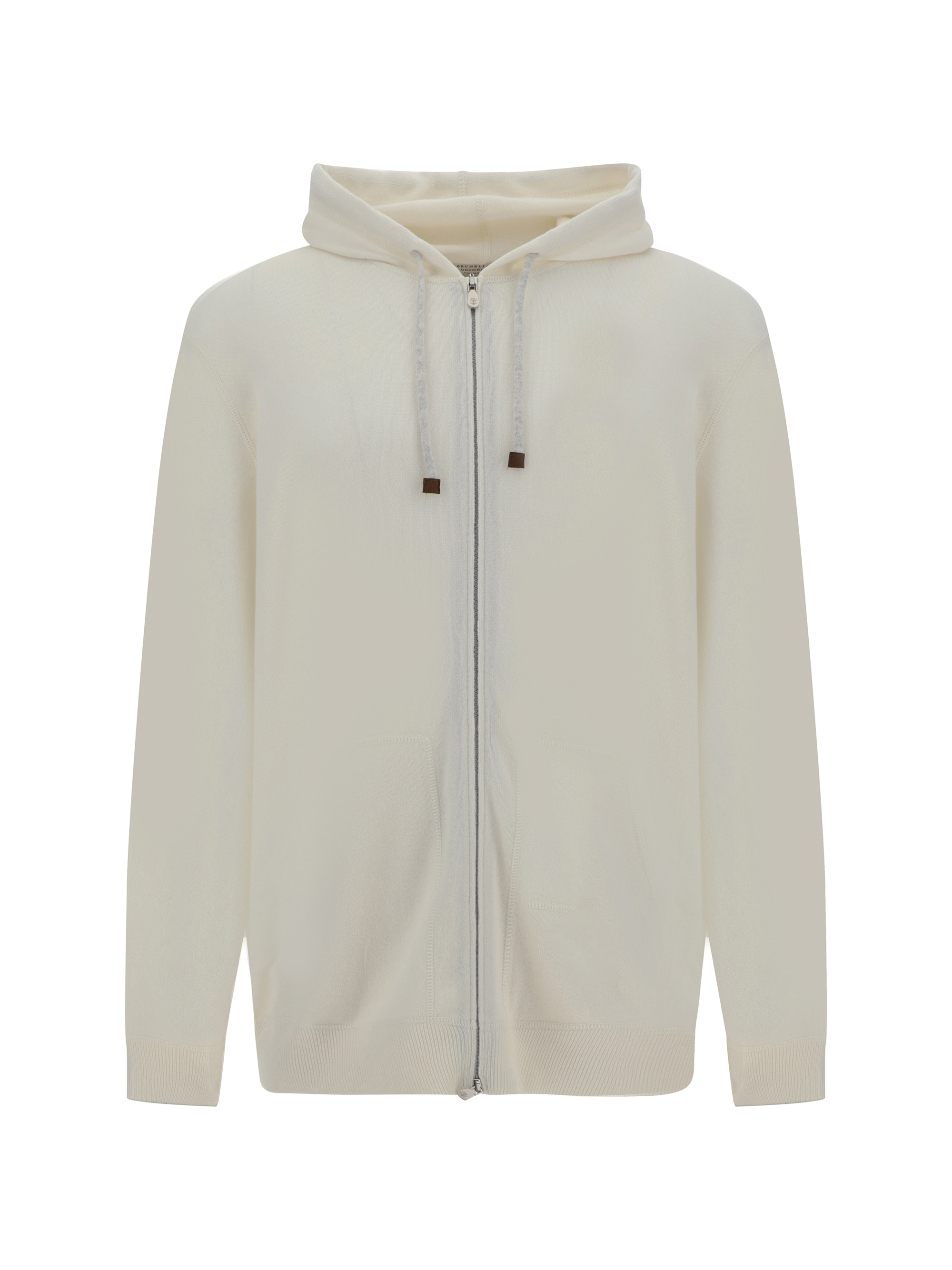 Shop Brunello Cucinelli Hoodie In Panama+nebbia