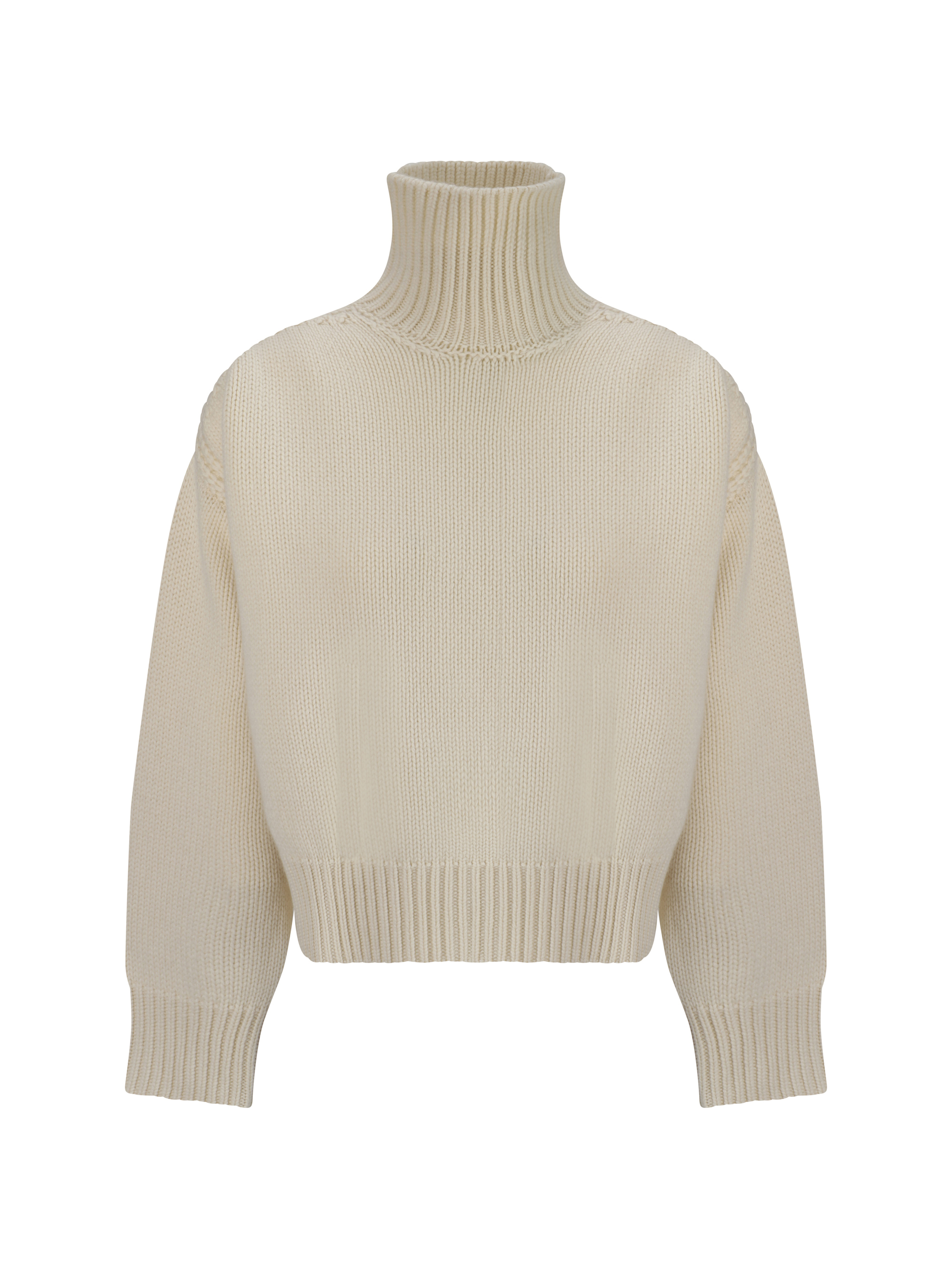 Shop Sa Su Phi Turtleneck Sweater In Ivory