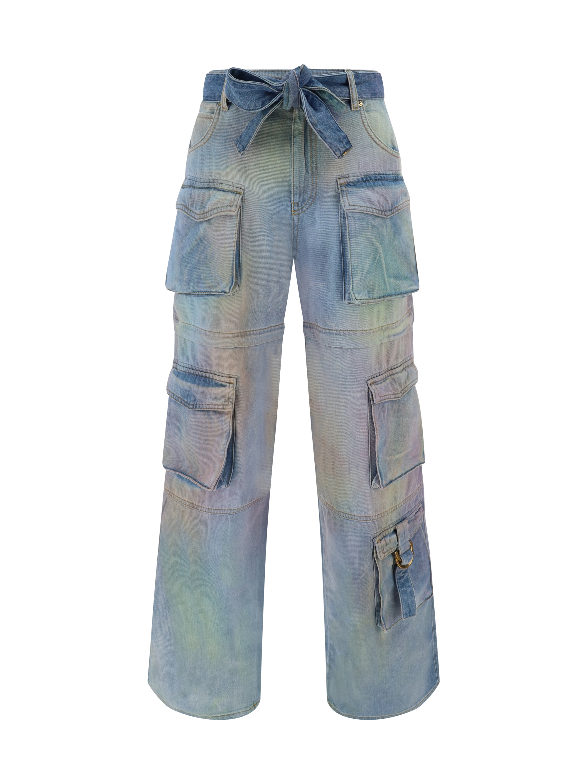 Shop Pinko Multi Pockets Jeans In Multicolor