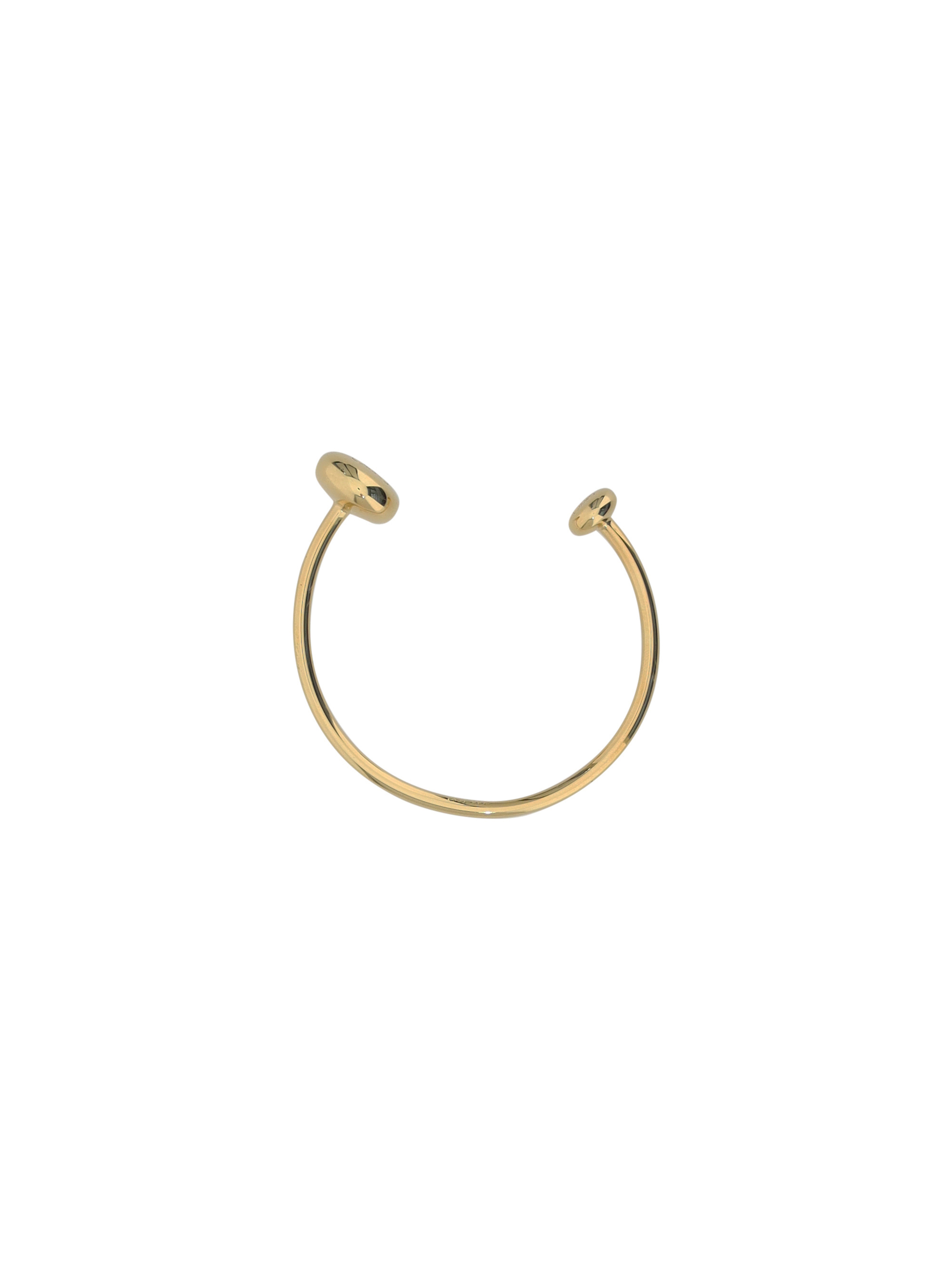 Shop Loewe Anagram Rigid Bracelet In Gold