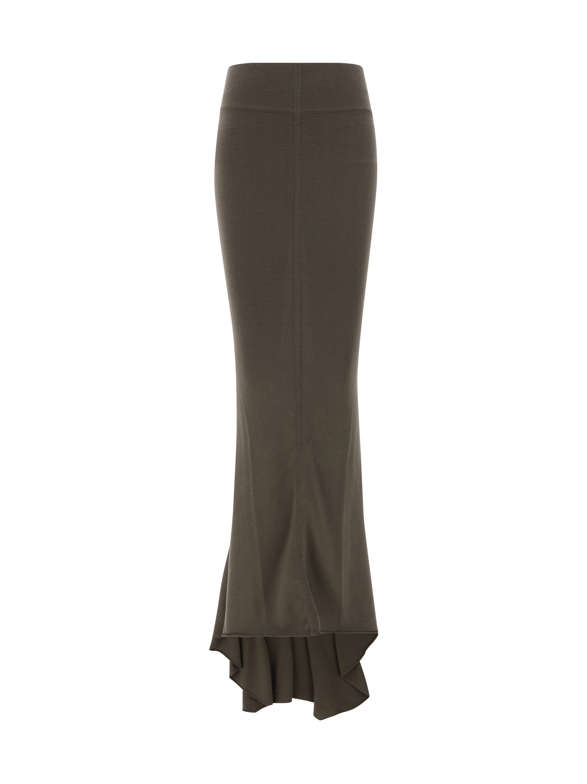 Shop Rick Owens Dauphine Long Skirt In Dust