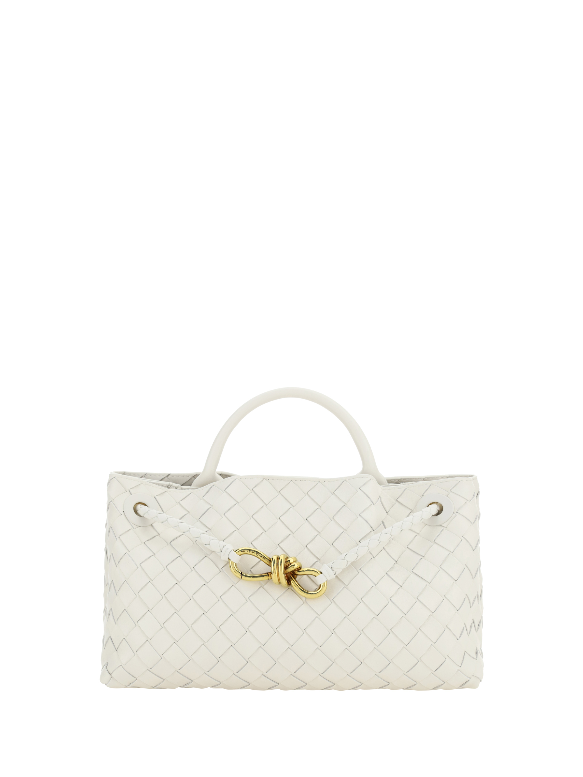 Bottega Veneta Small Andiamo - White - Woman - Lambskin