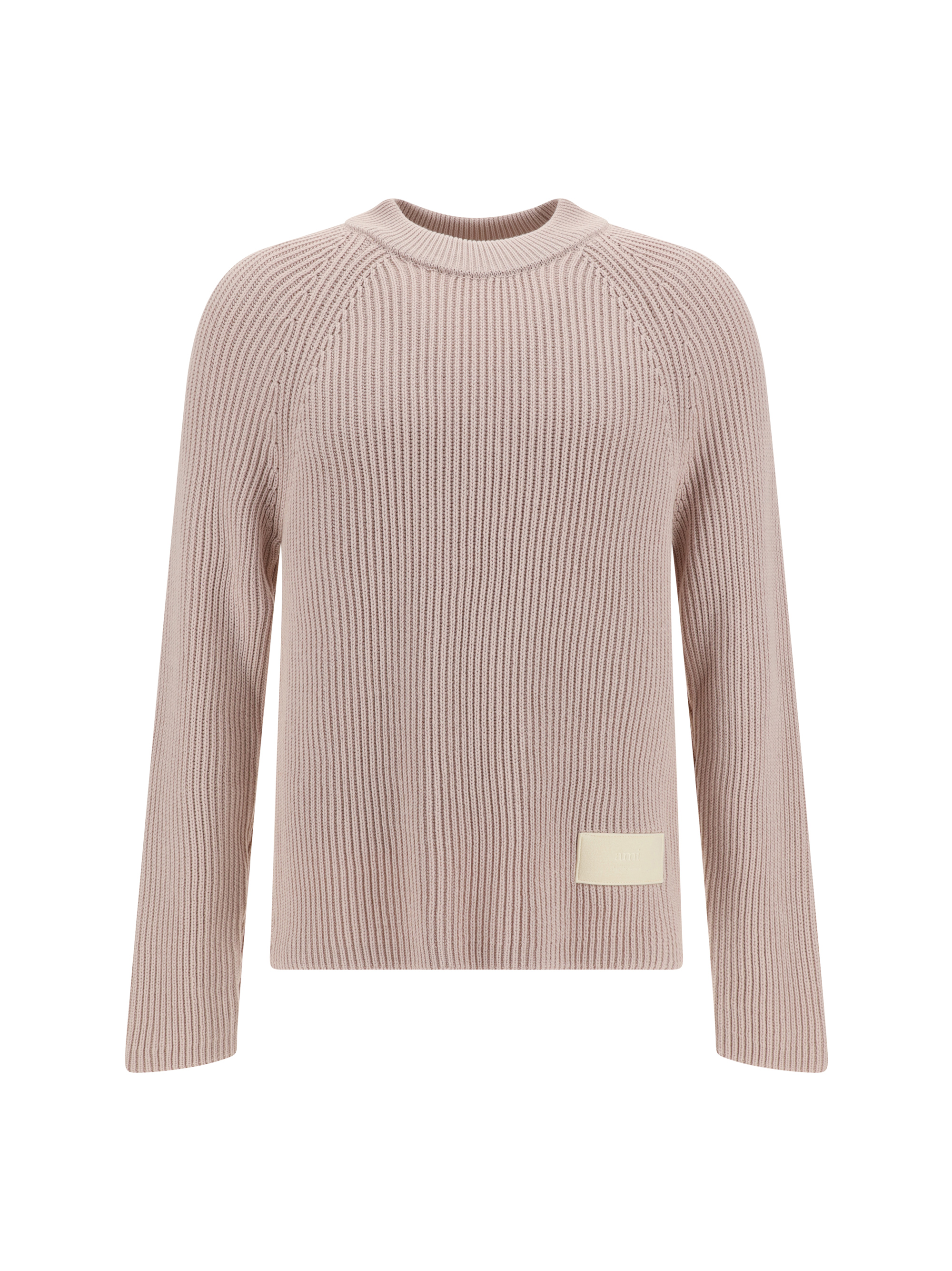 Shop Ami Alexandre Mattiussi Sweater In Powder Pink