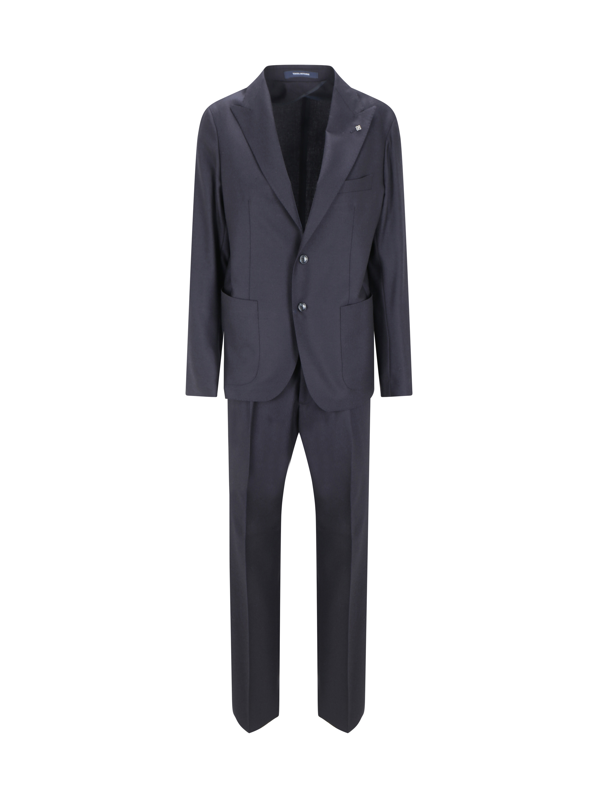 Tagliatore Blue Single-breasted Tuxedo With Vest In B3406