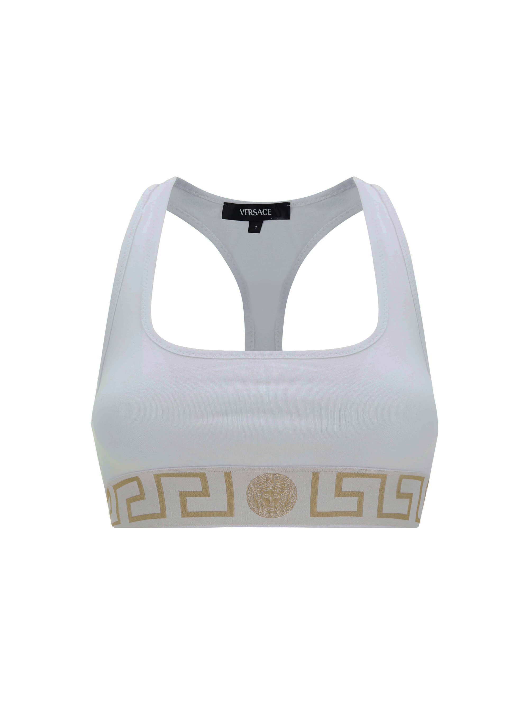 Shop Versace Underwear Top In Optical White