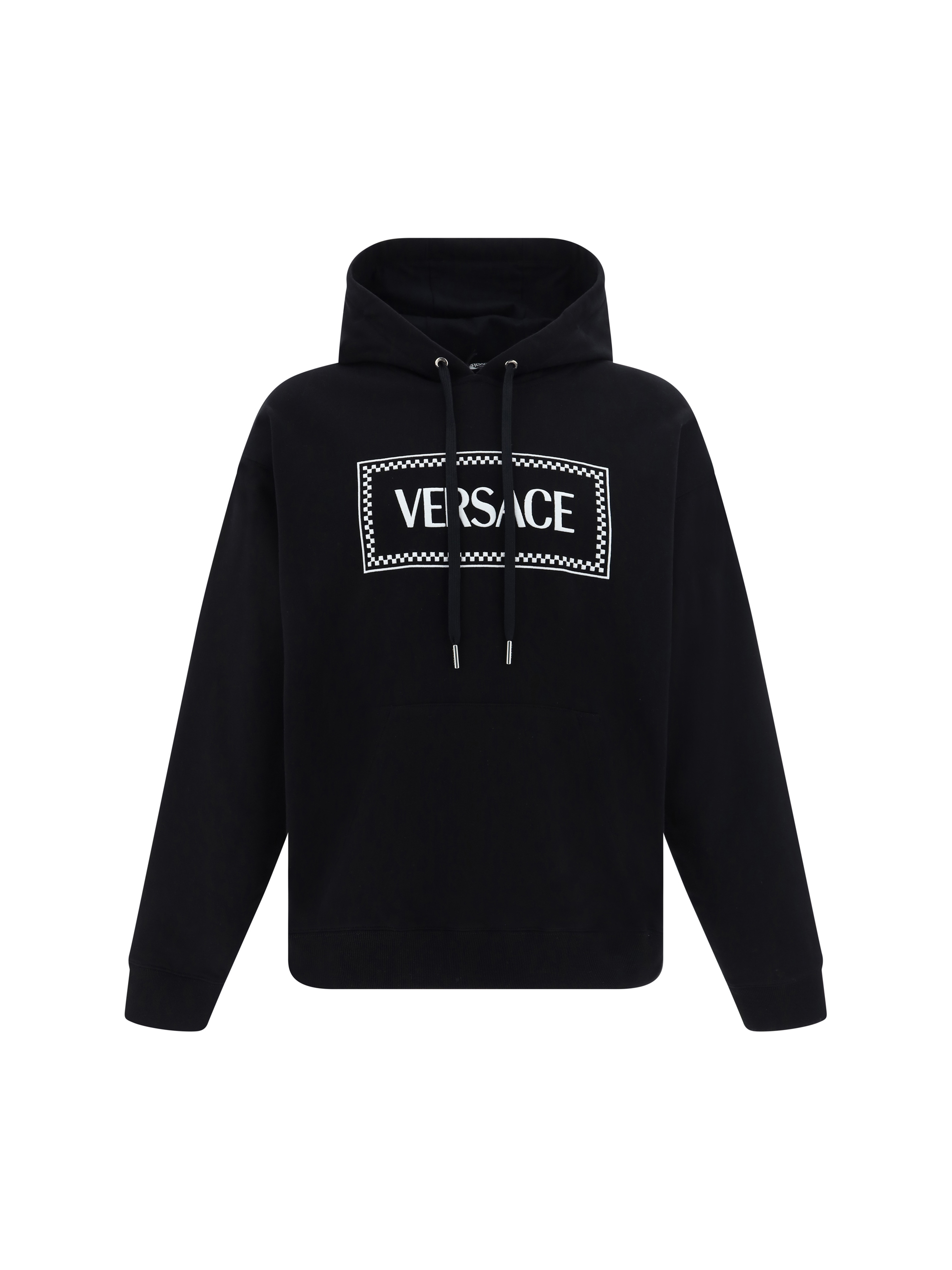 Shop Versace Hoodie In Black