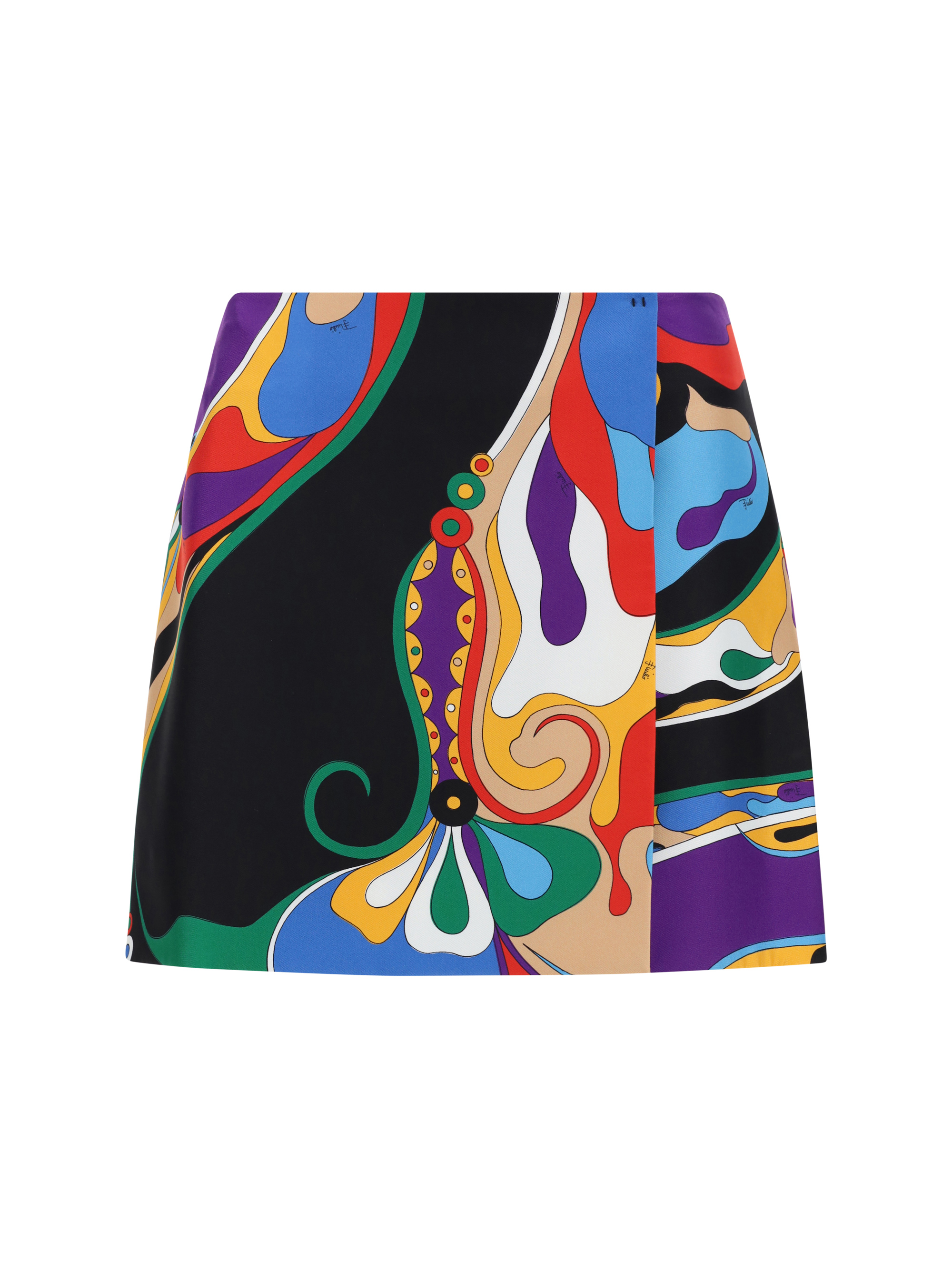 Shop Pucci Mini Skirt In Viola/rosso