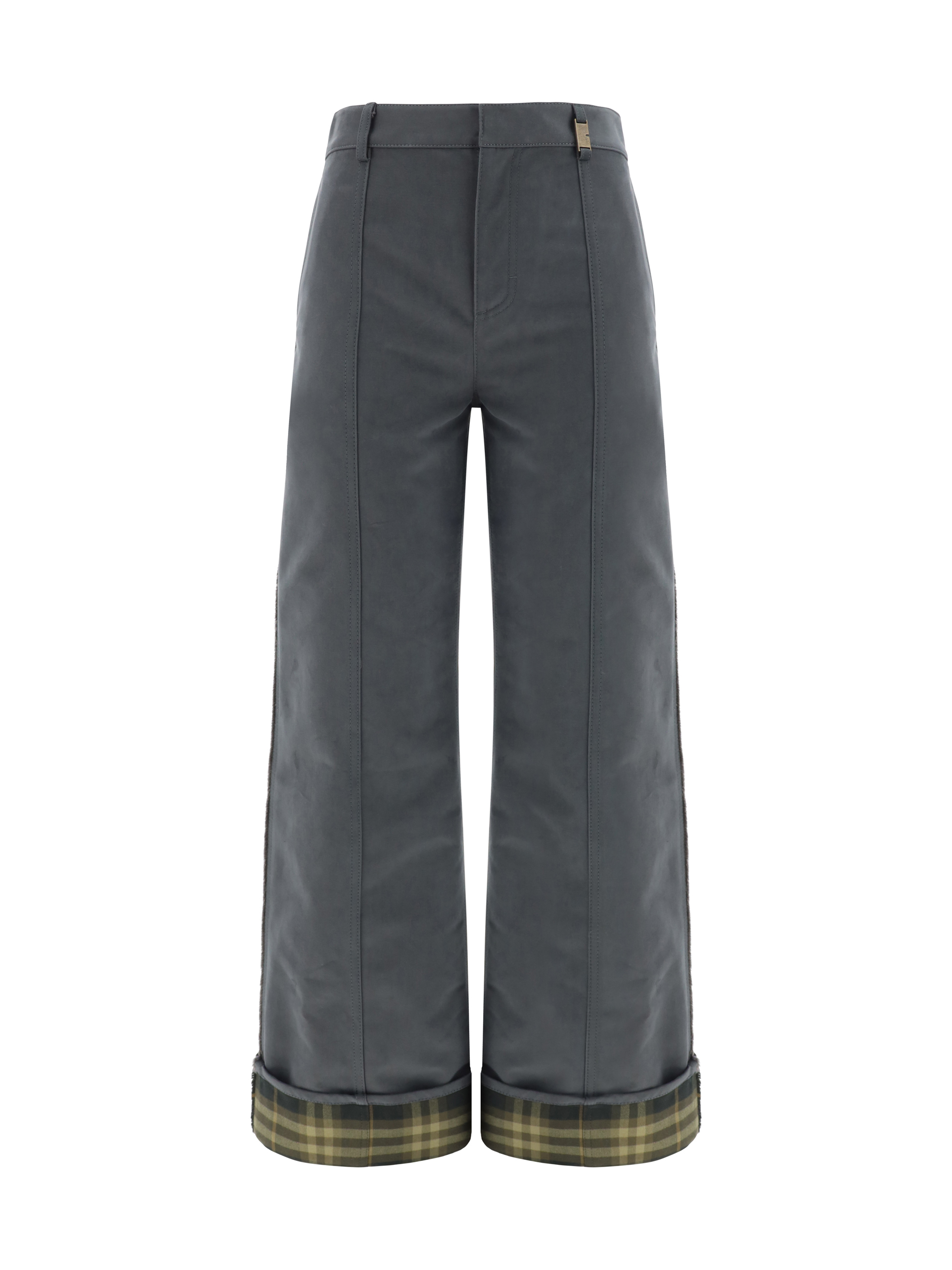 Shop Burberry Pants In Cinder