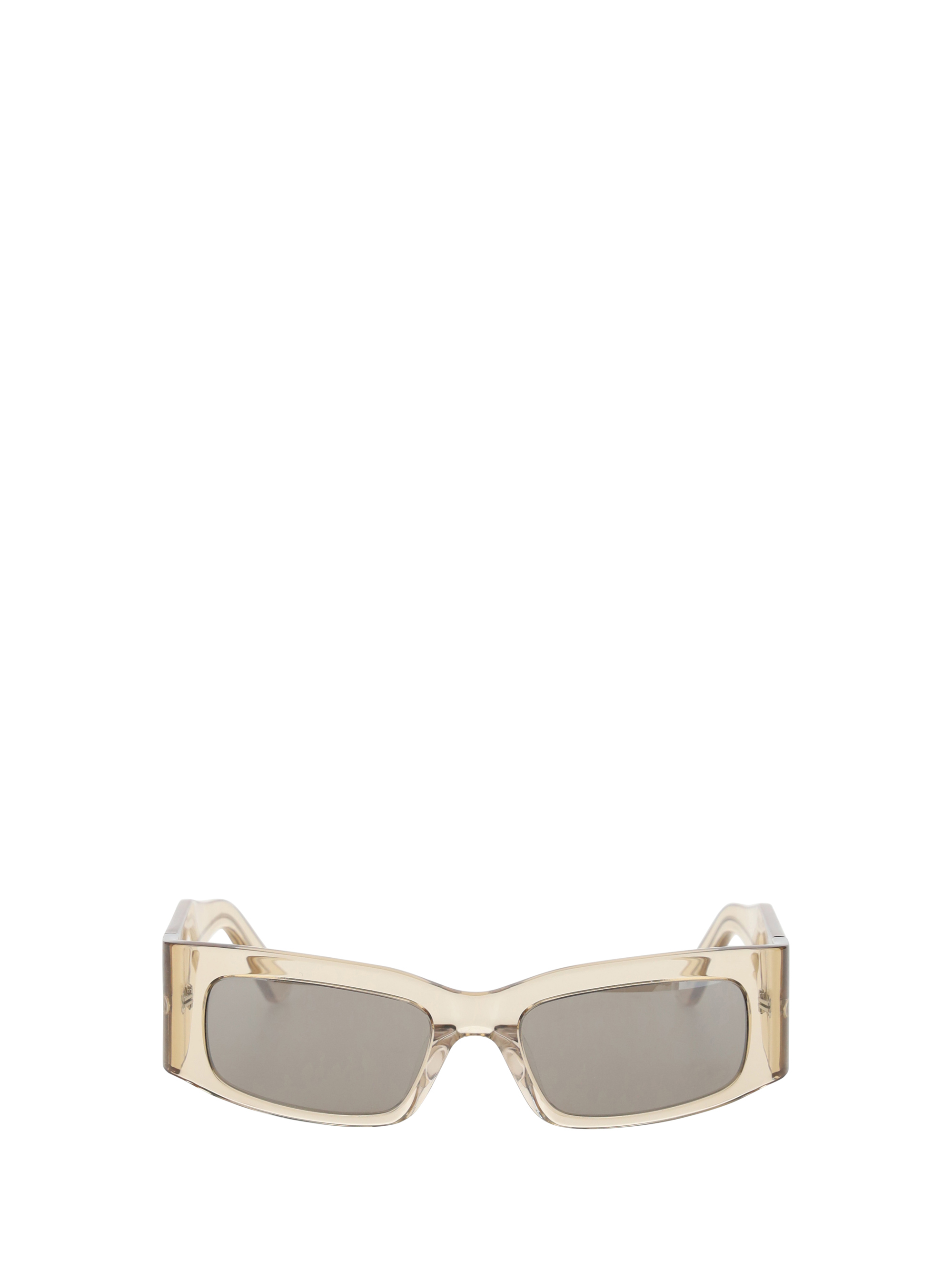 Shop Balenciaga Paper Sunglasses In Transp Almond/silver