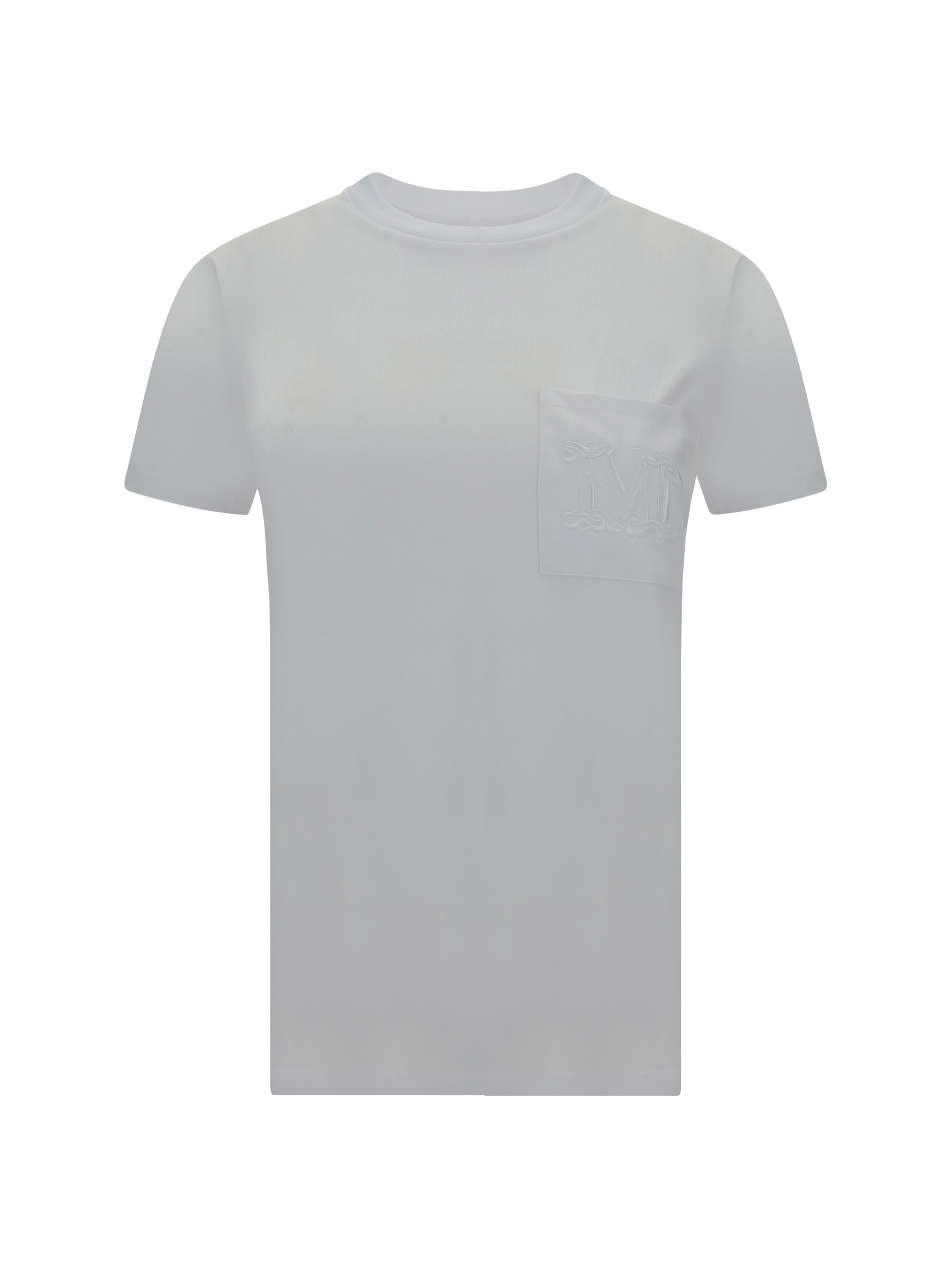 Max Mara Papaia T-shirt In Bianco Ottico