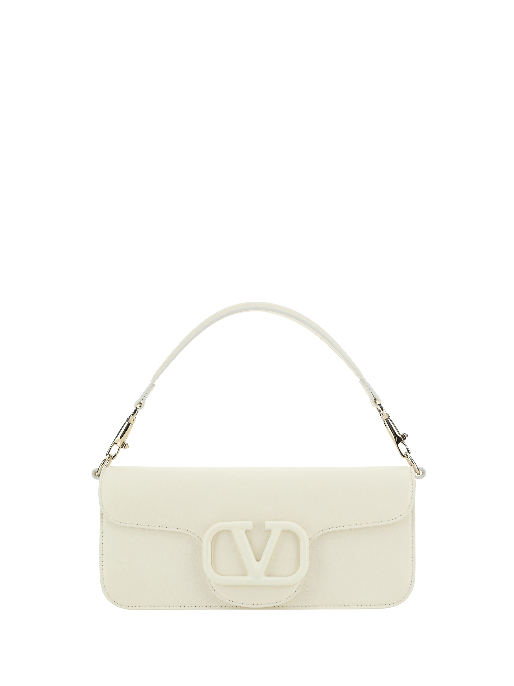 Shop Valentino Garavani Locò Handbag In Ivory