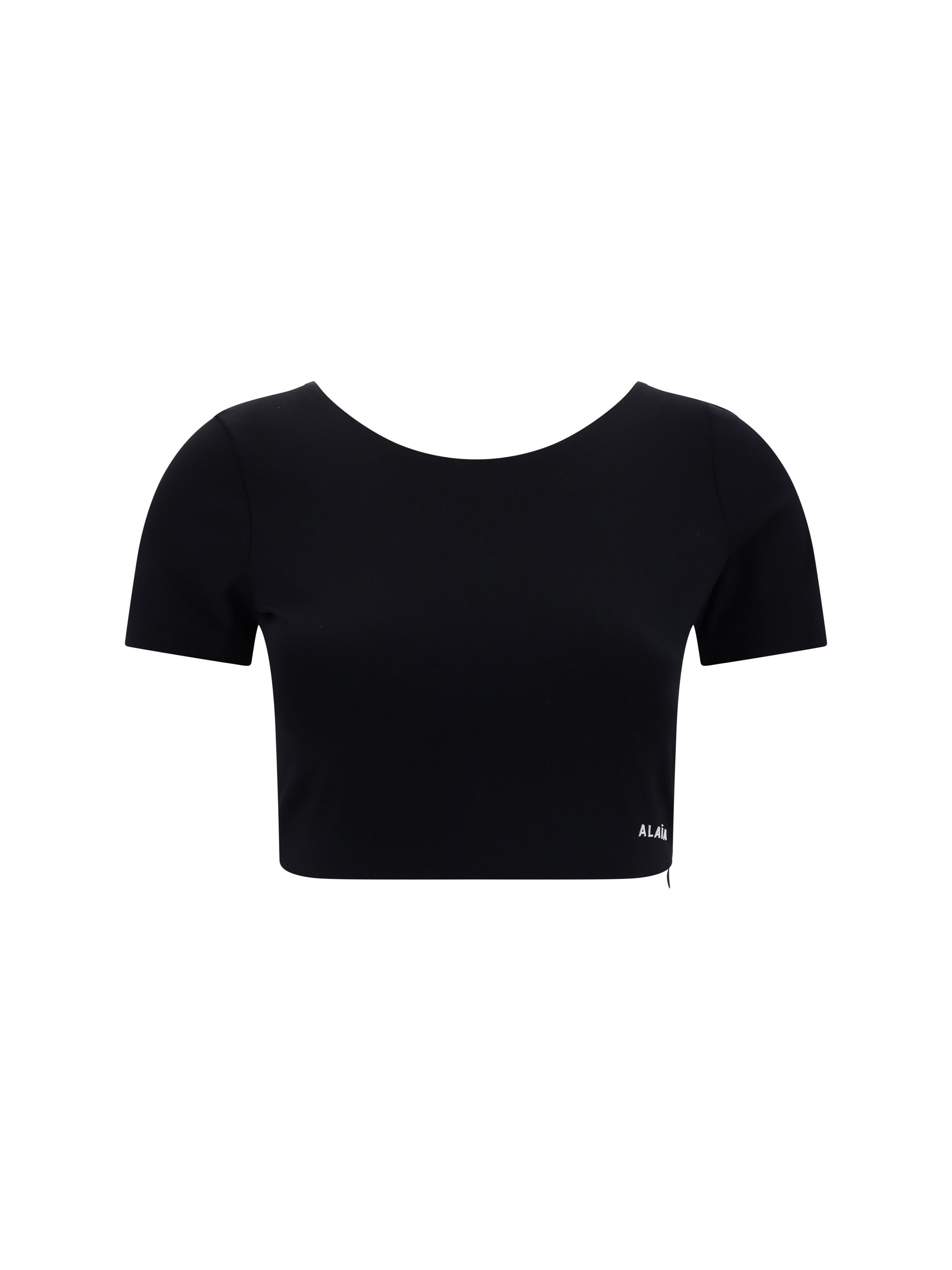 Shop Alaïa Sculpting Top In Noir Alaia